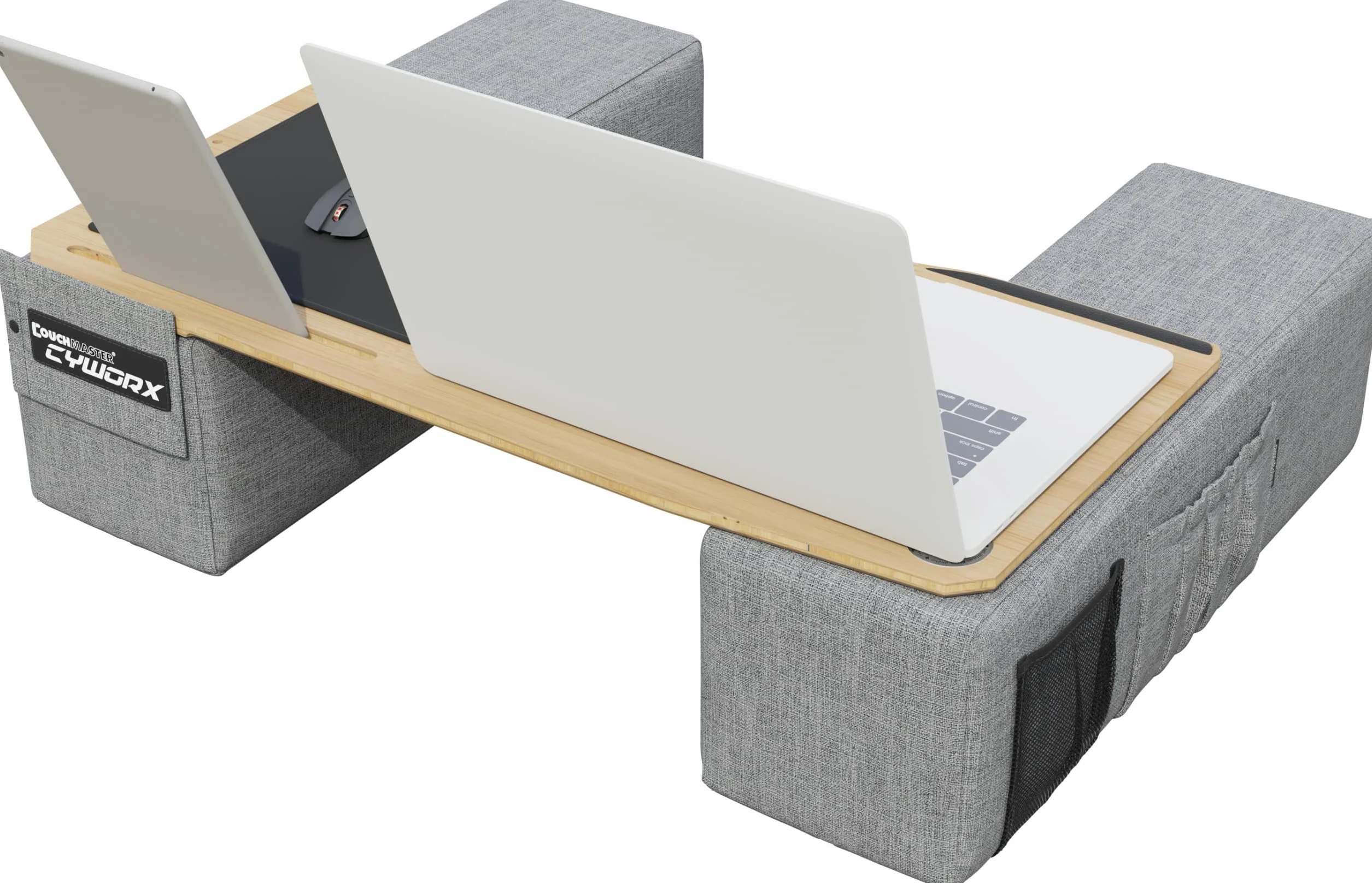 Couchmaster CYWORX Ergonomiczne biurko do laptopa lub bezprzewodowego urządzenia peryferyjnego z poduszkami, odpowiednie na kanapę/łóżko