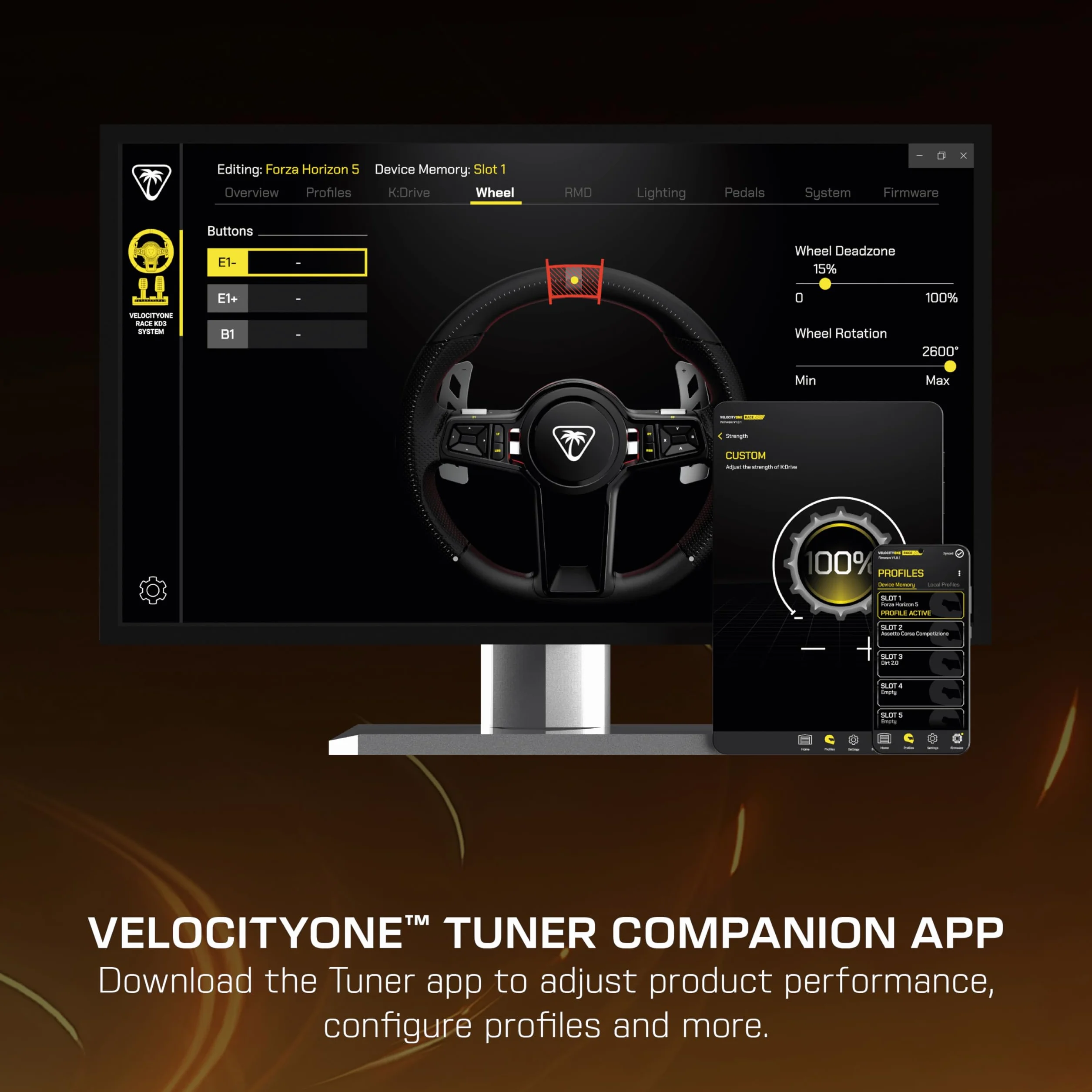 Turtle Beach VelocityOne Race KD3 Direct Drive Force Feedback Koło wyścigowe i pedały do Xbox Series X|S, Xbox One, Windows 10/11 PC