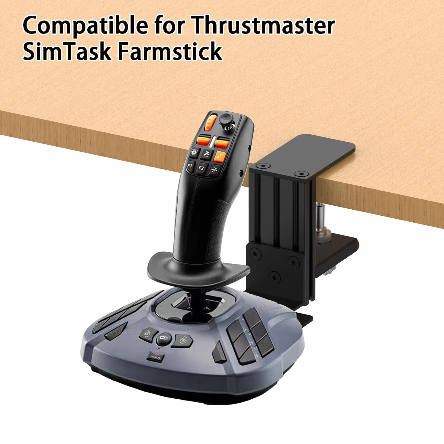 Wspornik biurkowy kompatybilny z: Thrustmaster T.Flight Hotas One/Hotas 4/Stick X, SimTask Farmstick, VelocityOne Flightstick, G Extreme 3D Pro USB Joystick, WINWING URSA MINOR Fighter/Airline Joystic