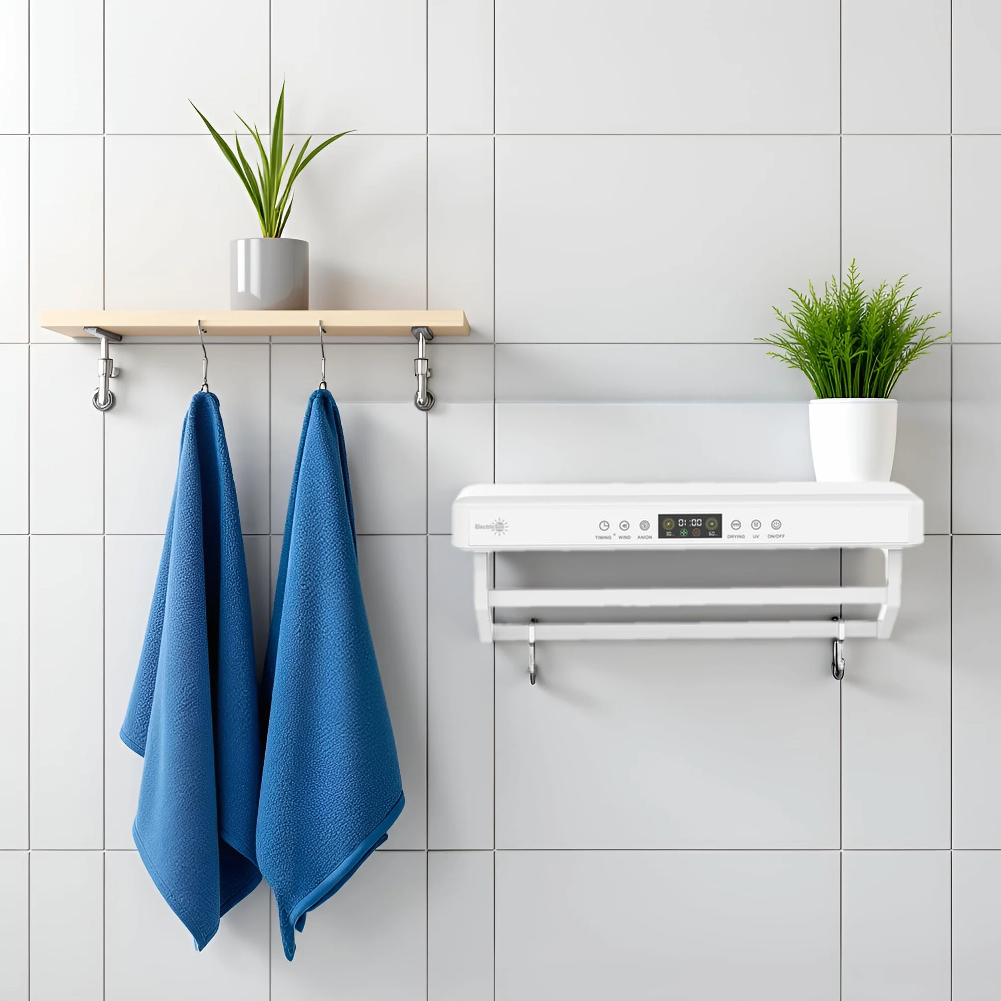 ElectricSun PREMIUM Suszarka do ręczników z dezynfekcją UV 60 cm 450W biały