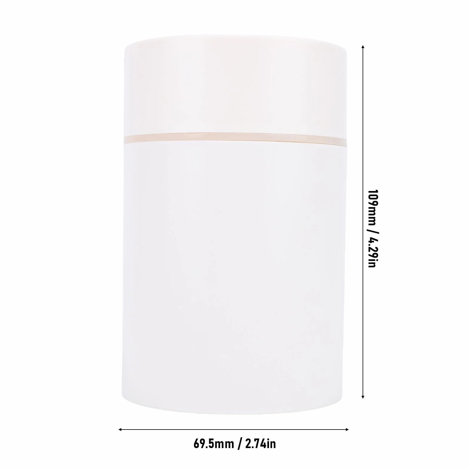 Cryfokt Nawilżacz Zasilany Przez USB o Pojemności 300 Ml, ze światłem, Dwoma Trybami Natrysku, Kompaktowy Nawilżacz USB do Samochodu Biurowego w Sypialni (WHITE)