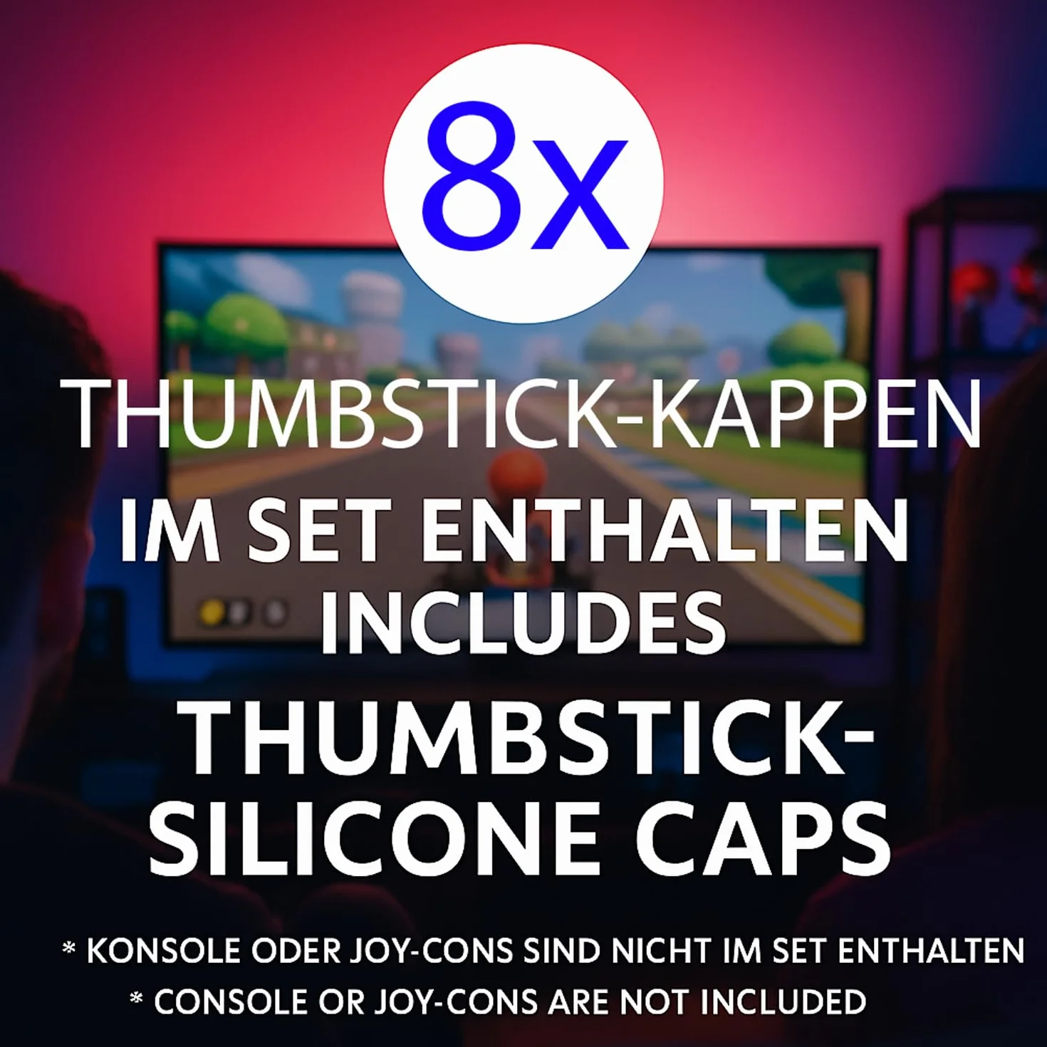 MatoSan nakładki na joystick, kompatybilne z Switch Grip Joy Con i Lite OLED, akcesoria Thumb Grips do Nintendo Switch, akcesoria do konsoli Steam Deck