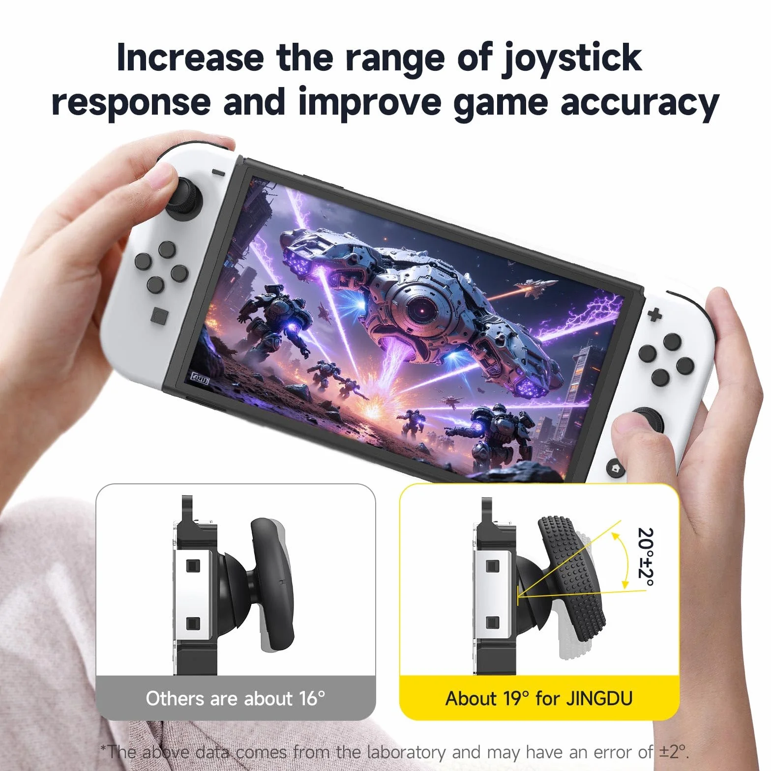 JINGDU Zestaw zastępczy joysticka kompatybilny z przełącznikiem, joystick z efektem Halla, kompatybilny z Switch NS/Switch OLED/Switch Lite, kontroler przełączników, zestaw narzędzi naprawczych, 2 szt