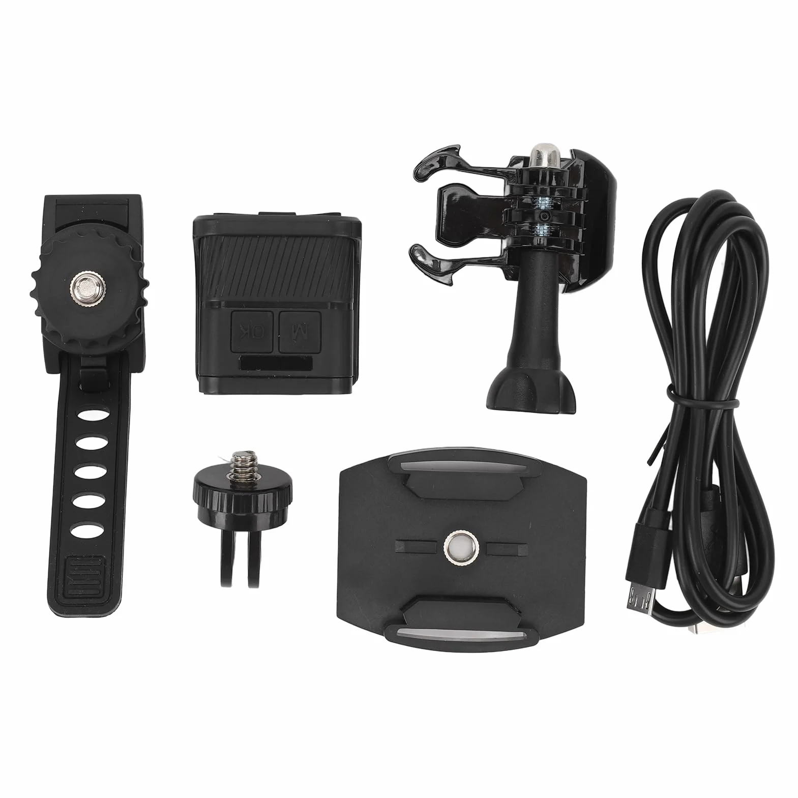Kamera sportowa Ultra HD 1080P WiFi, szerokokątna kamera sportowa 120°, akcesoria do nagrywania w pętli, zestaw akcesoriów do kasków i akcesoriów rowerowych itp.