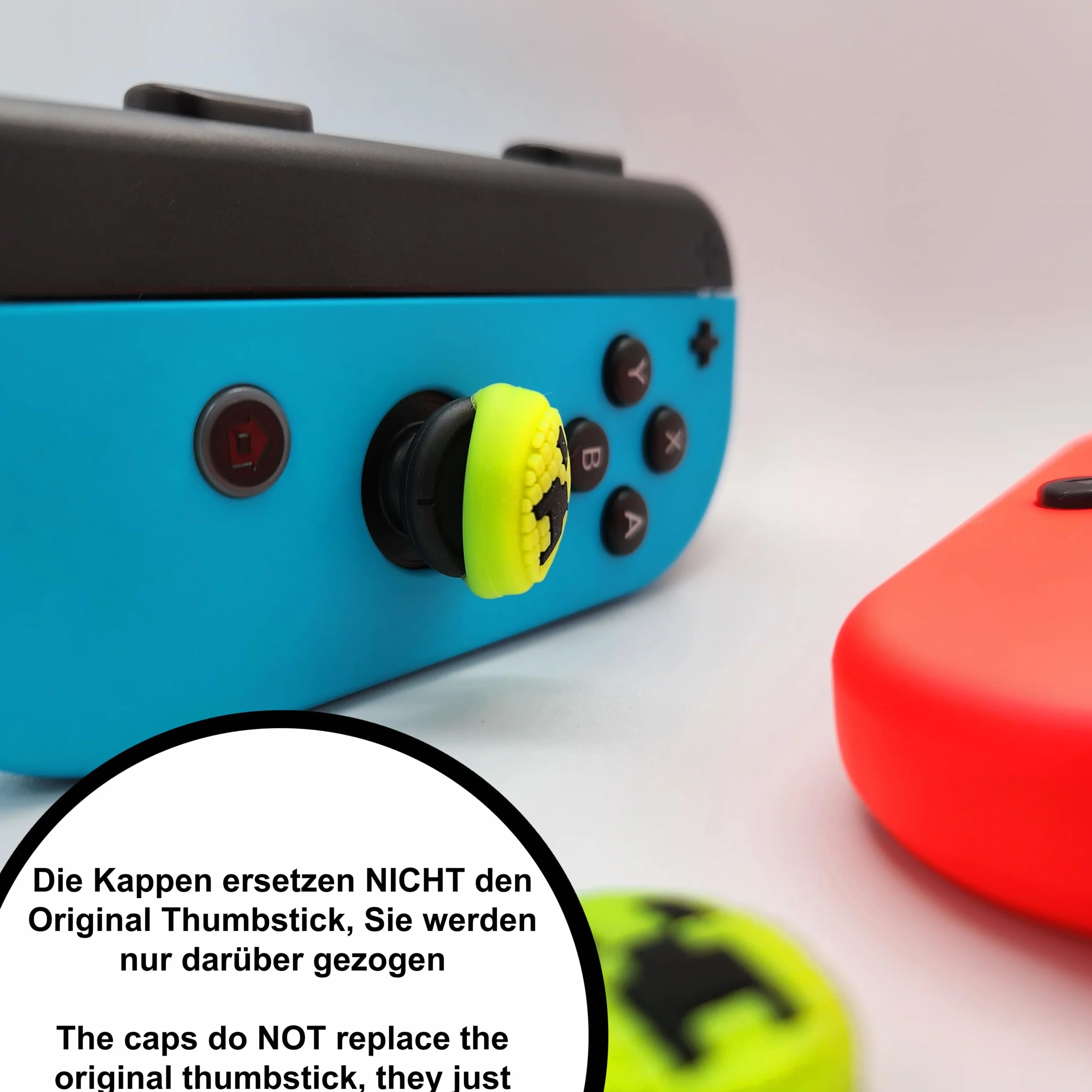 MatoSan® 4X Silikonowe nakładki na thumbsticki – Kompatybilne z Switch, Steam Deck i przenośnymi kontrolerami – Ochrona i uchwyt joysticka – Kolorowe nakładki na sticki (Różowy)