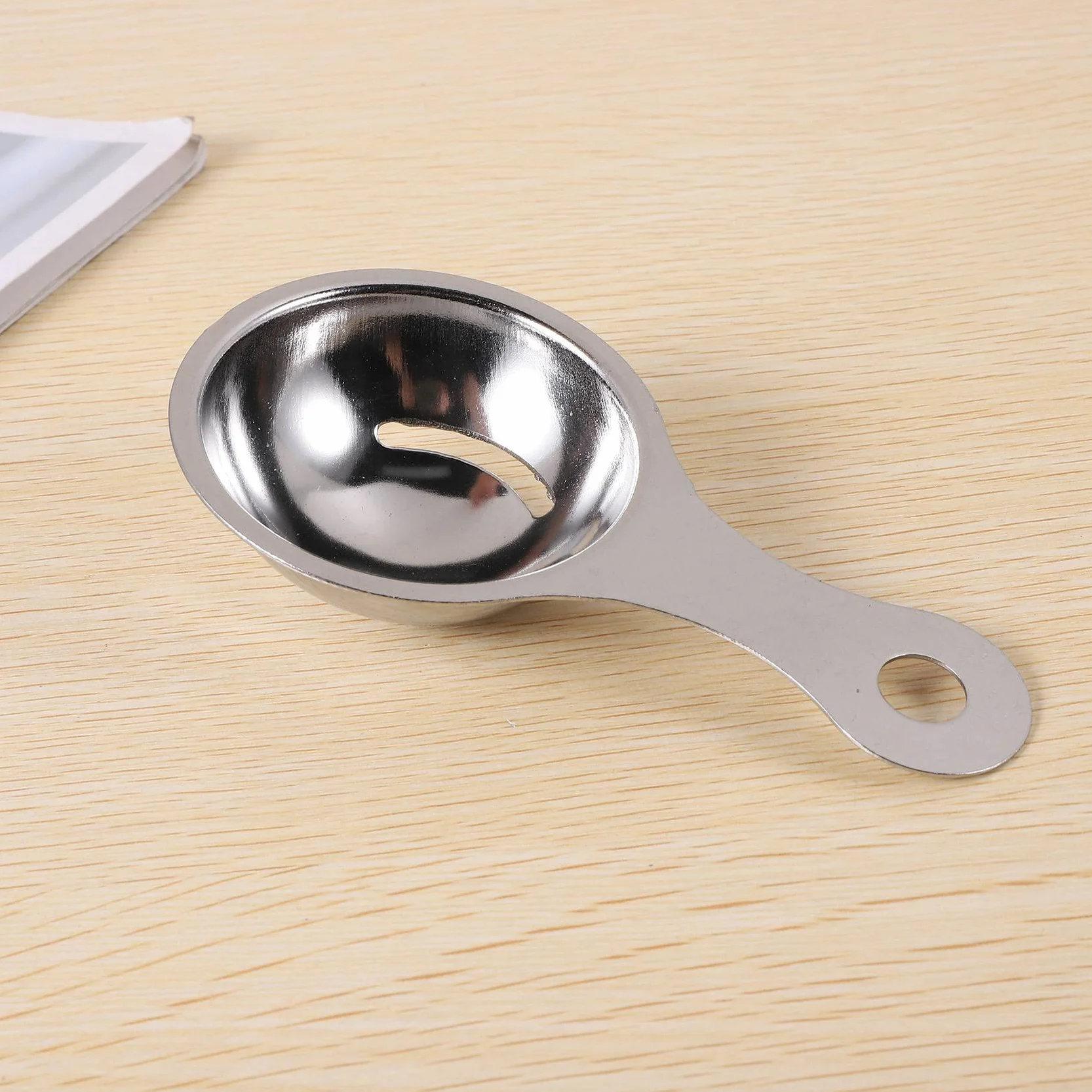 Separator żółtka w separatorze stali nierdzewnej Białe urządzenie do do jajek Mini przybory kuchenne (13 x 7 x 2,8 cm)
