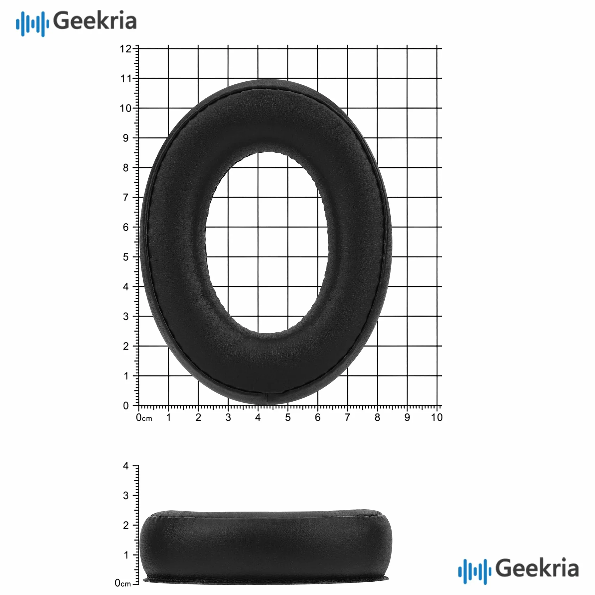 Geekria QuickFit wymienne poduszki nauszne kompatybilne z słuchawkami Sennheiser HD 620S/400Pro/560S, poduszki do uszu, części naprawcze (Czarny)