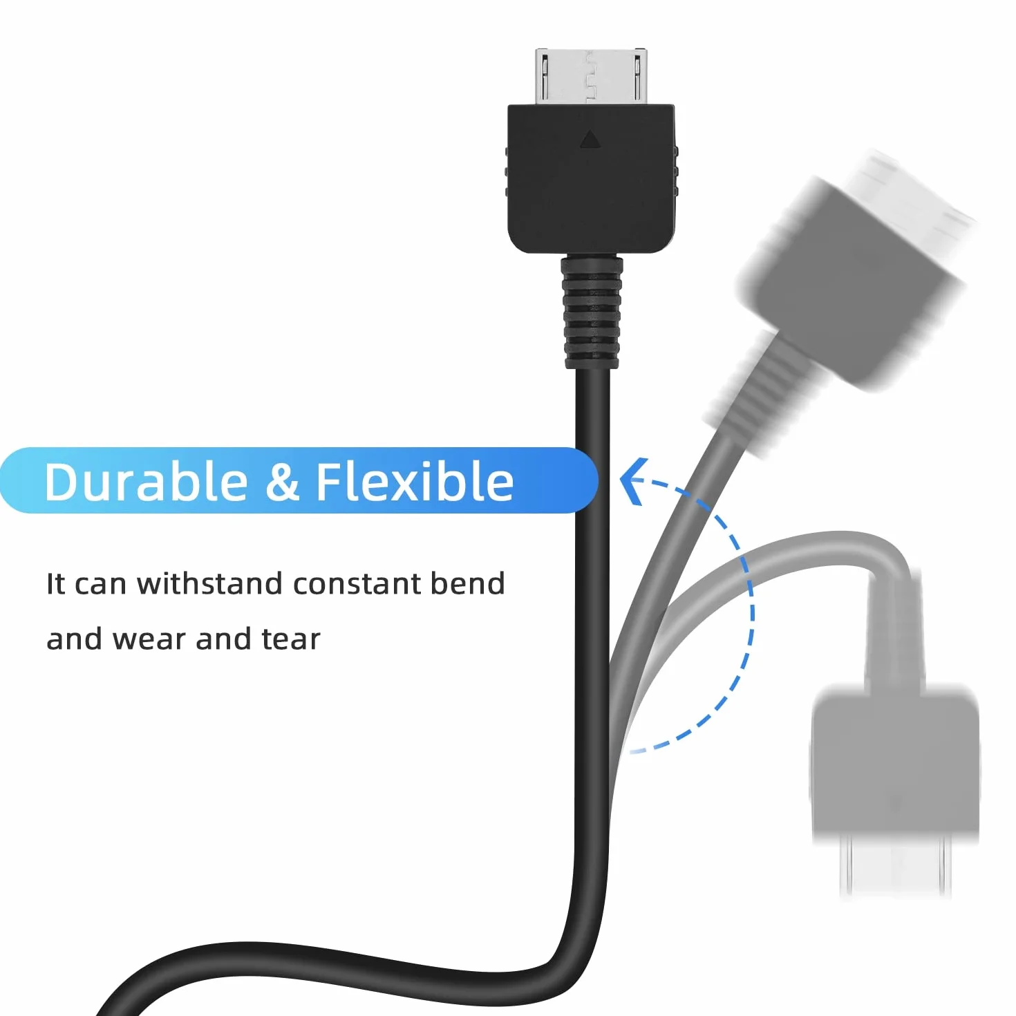 Mcbazel 2 pack PS Życie kabel do transmisji danych USB kabel zamienny do ładowarki kompatybilny z Sony PS Vita, PS Vita 1000-1.2M