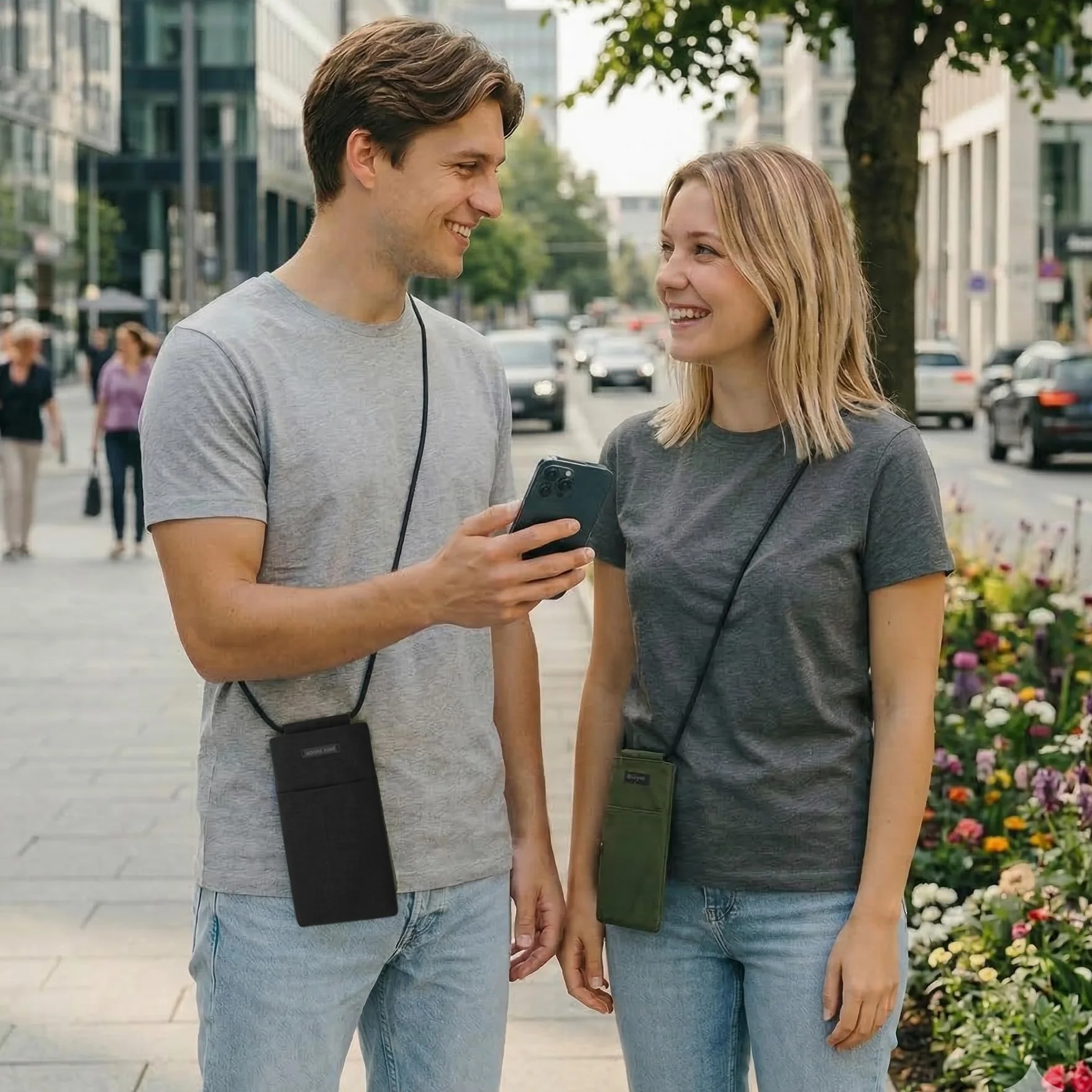 Adore June Move torba na ramię na telefon komórkowy, kompatybilna ze smartfonami 6,7-7,0 cala (takimi jak iPhone 17 Pro Max, iPhone 16 Pro Max, 16 Plus, Galaxy S25 Ultra, Pixel 10 Pro XL), regulowany