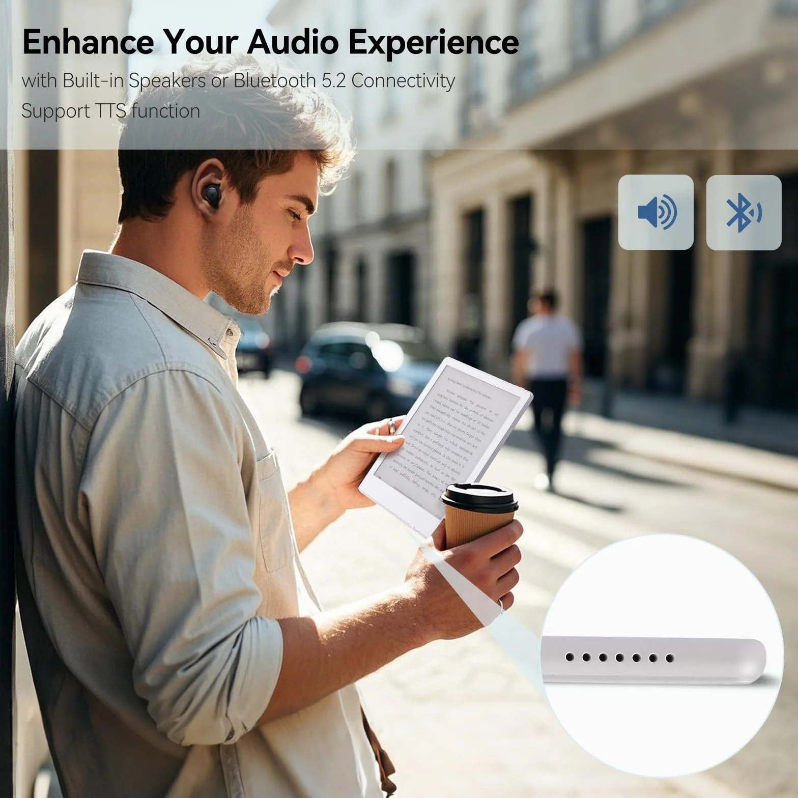 Meebook E-czytnik M8 | ekran 7,8" pojedynczy karta graficzna | 300PPI Smart Light | Android 14 | procesor Octa Core | Dual Mics & Speakers | Support Play Store | Writing ręczny | 4 GB + 64 GB |