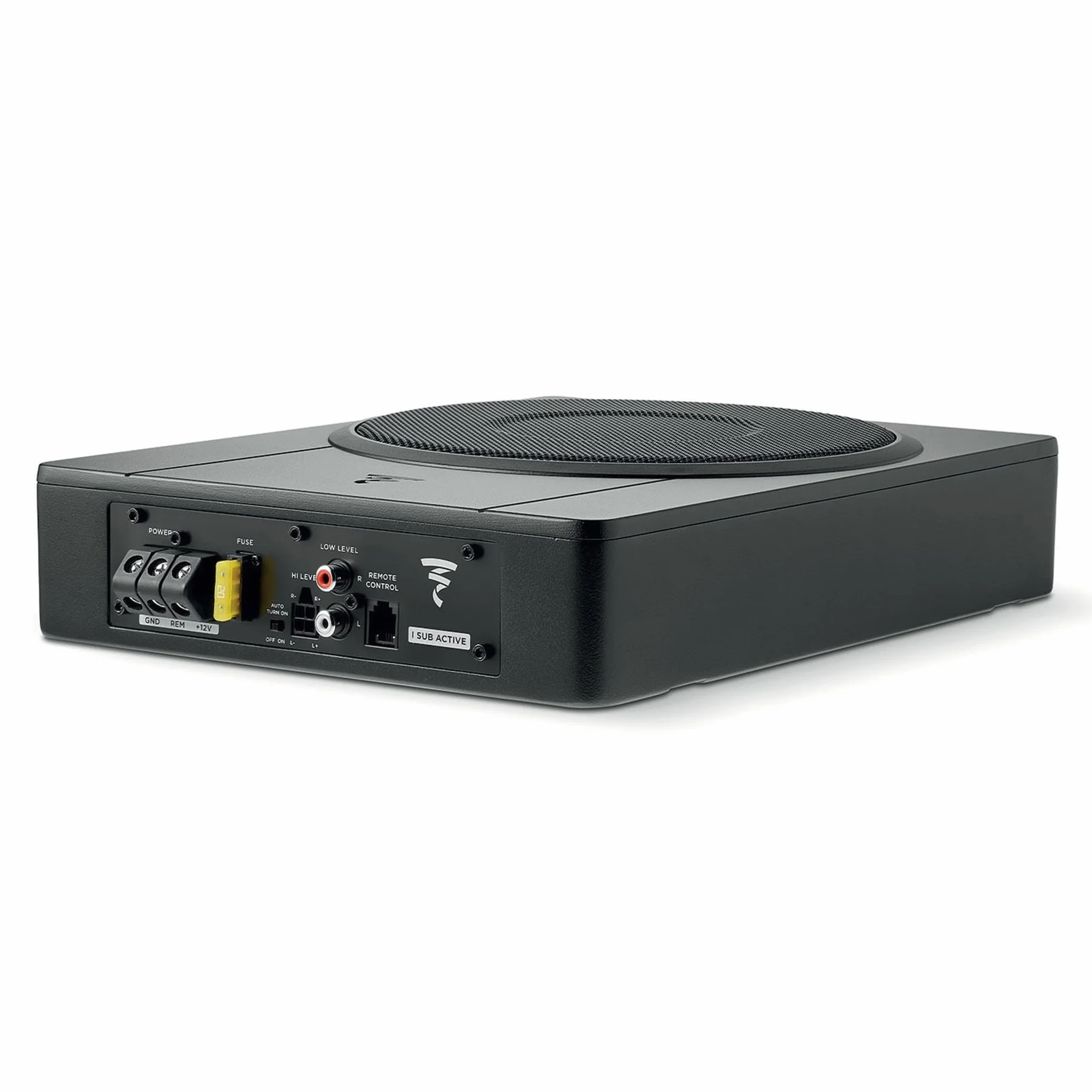 Focal ISUB-Active aktywny subwoofer pod siedzeniem 8" 20 cm płaski na fotel kierowcy fotel pasażera