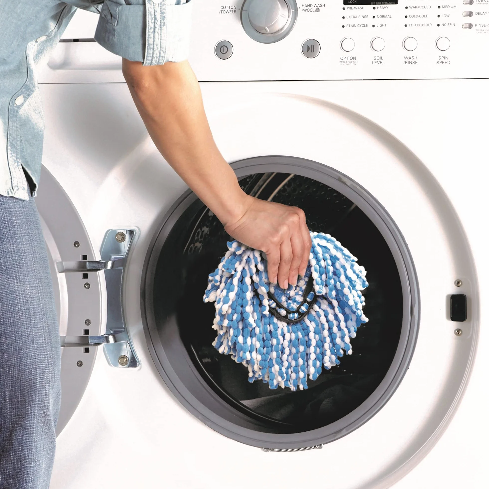 O-Cedar EasyWring system czyszczenia podłóg z mikrofibry, mop i wiadro Rinseclean + 2 wkłady