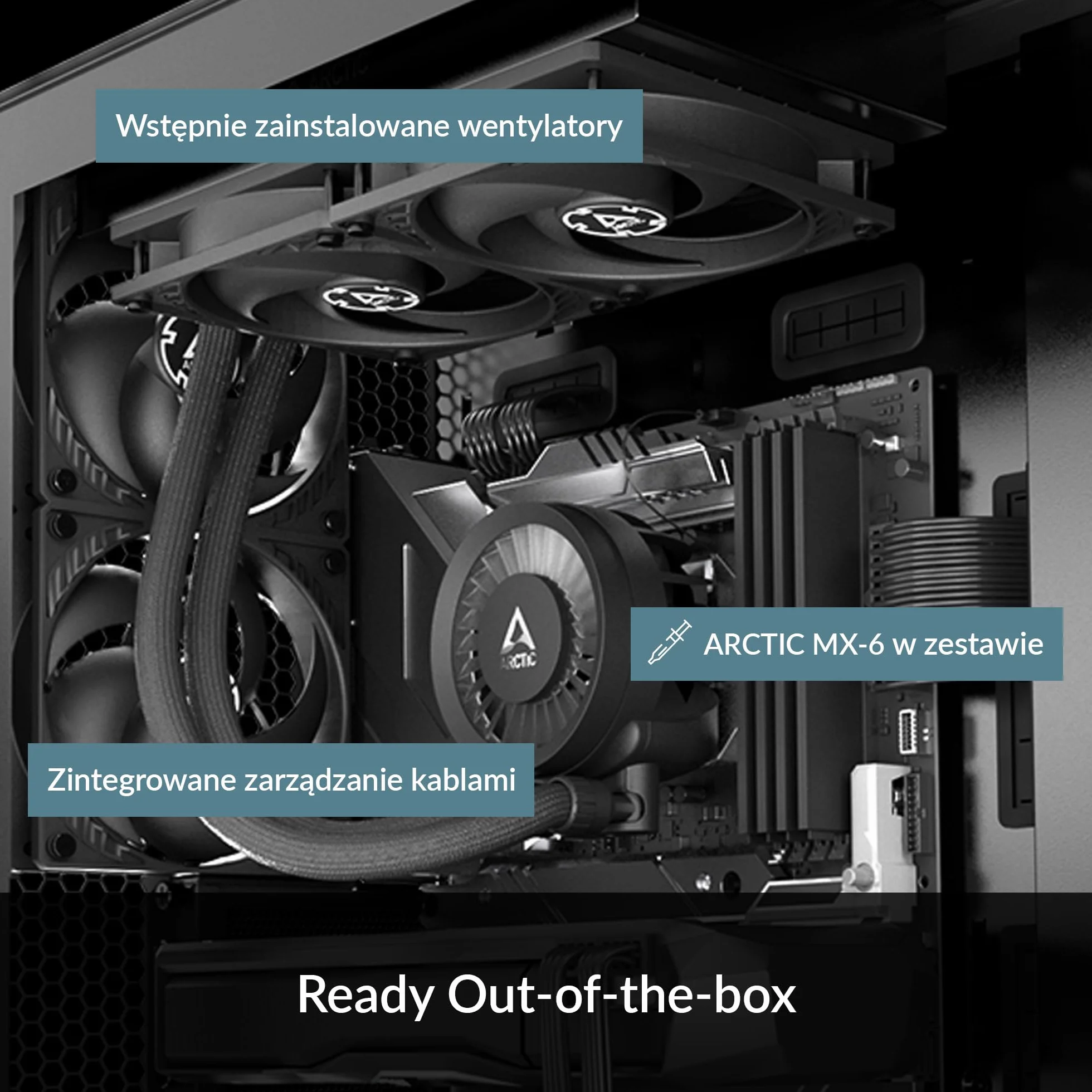 ARCTIC Liquid Freezer III 360 - Chłodzenie wodne PC, All-in-One CPU AIO Water Cooler, kompatybilny z Intel i AMD, wydajna pompa sterowana PWM