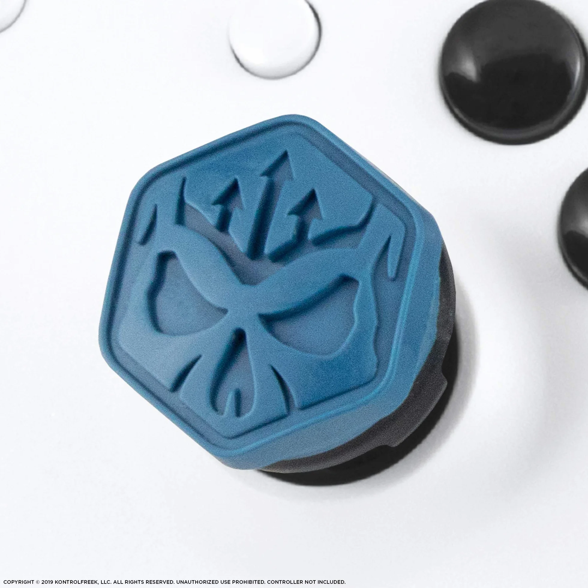 KontrolFreek Call of Duty Modern Warfare Performance Thumbsticks for Xbox One and Xbox Series X | 2 Mid-Rise, Convex | Blue/Black