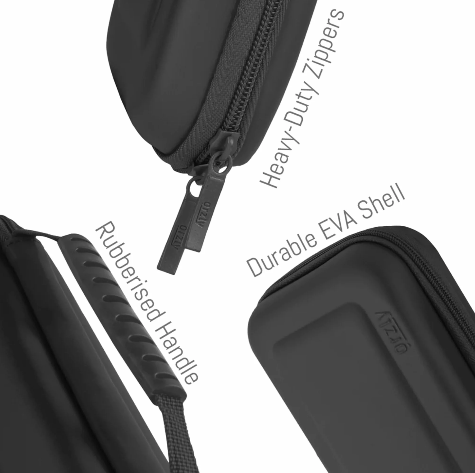 Futerał Orzly kompatybilny z Nintendo Switch i nową konsolą Switch OLED - twardy ochronny przenośny futerał podróżny z kieszeniami na akcesoria i gry
