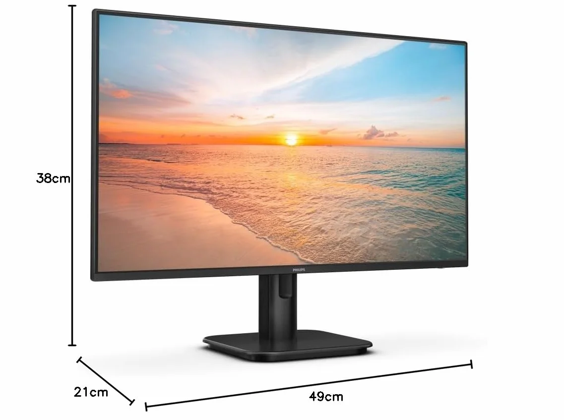 Philips 24E1N1100A 24" Full HD Wbudowany monitor - Głośniki (1920 x 1080, 100 Hz, VGA, HDMI 1.4) Czarny