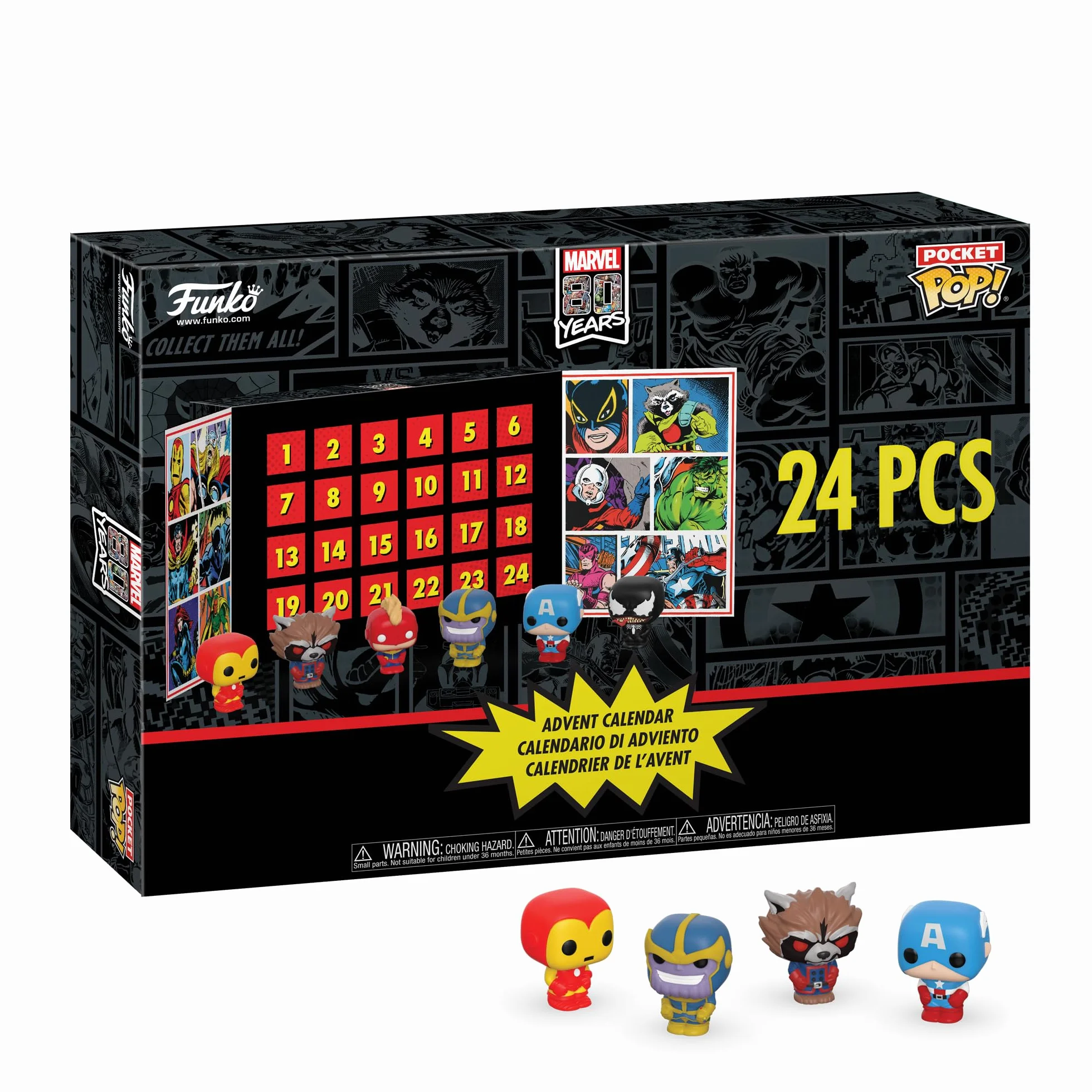 Funko Marvel Pocket Pop Kalendarz Adwentowy Wielokolorowy 24 sztuki