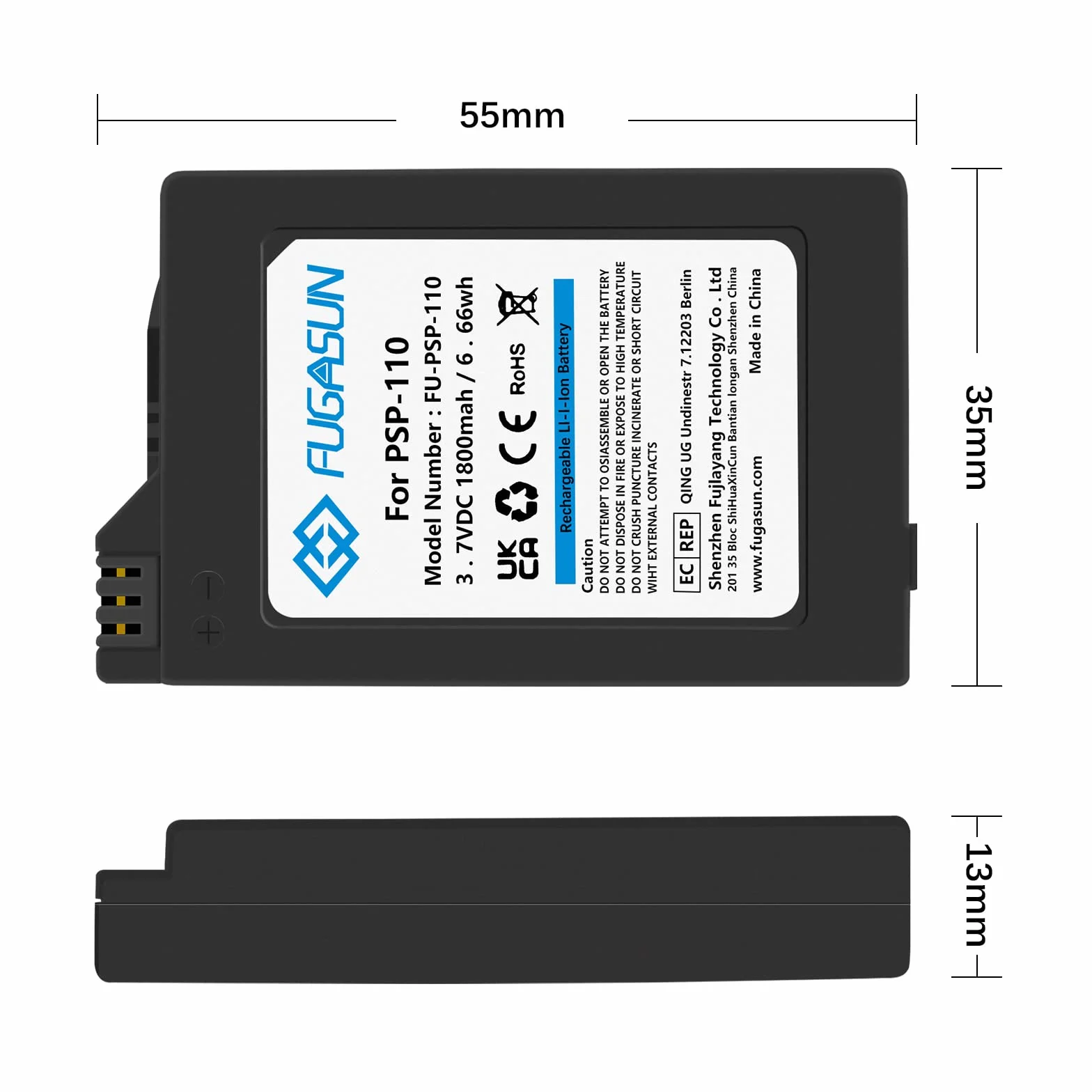 1 sztuka 1800 mAh PSP 110 akumulator PSP-110 do Sony PlayStation PSP1000 1000G1 1004 1006 (1 sztuka baterii)