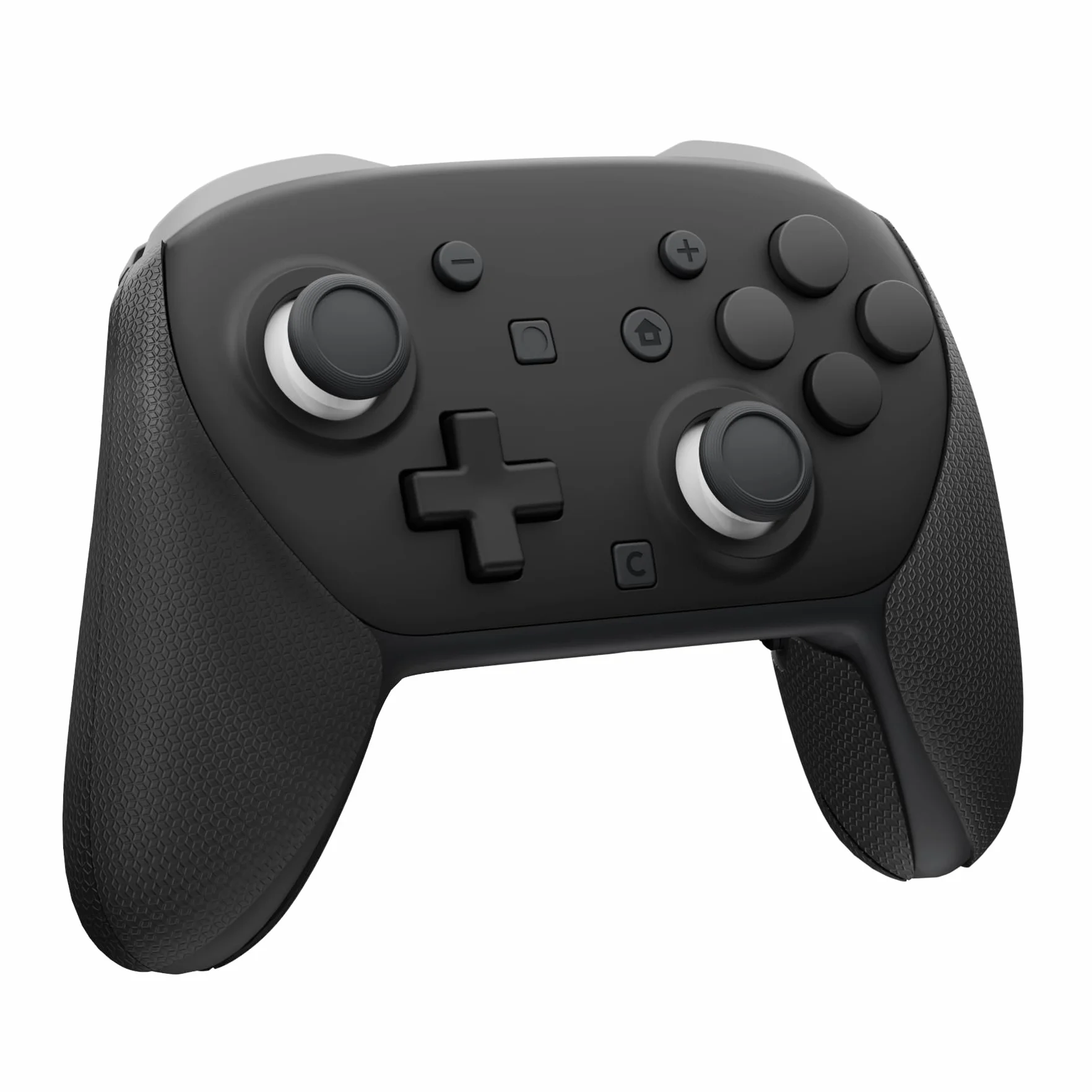 PlayVital Grip Sticker do Switch 2 Pro z Tylne Przyciski,Miękkie Gumowe Podkładki Uchwyty do Switch 2 Pro Kontrolera Skin,Naklejki Antypoślizgowe-Czarny