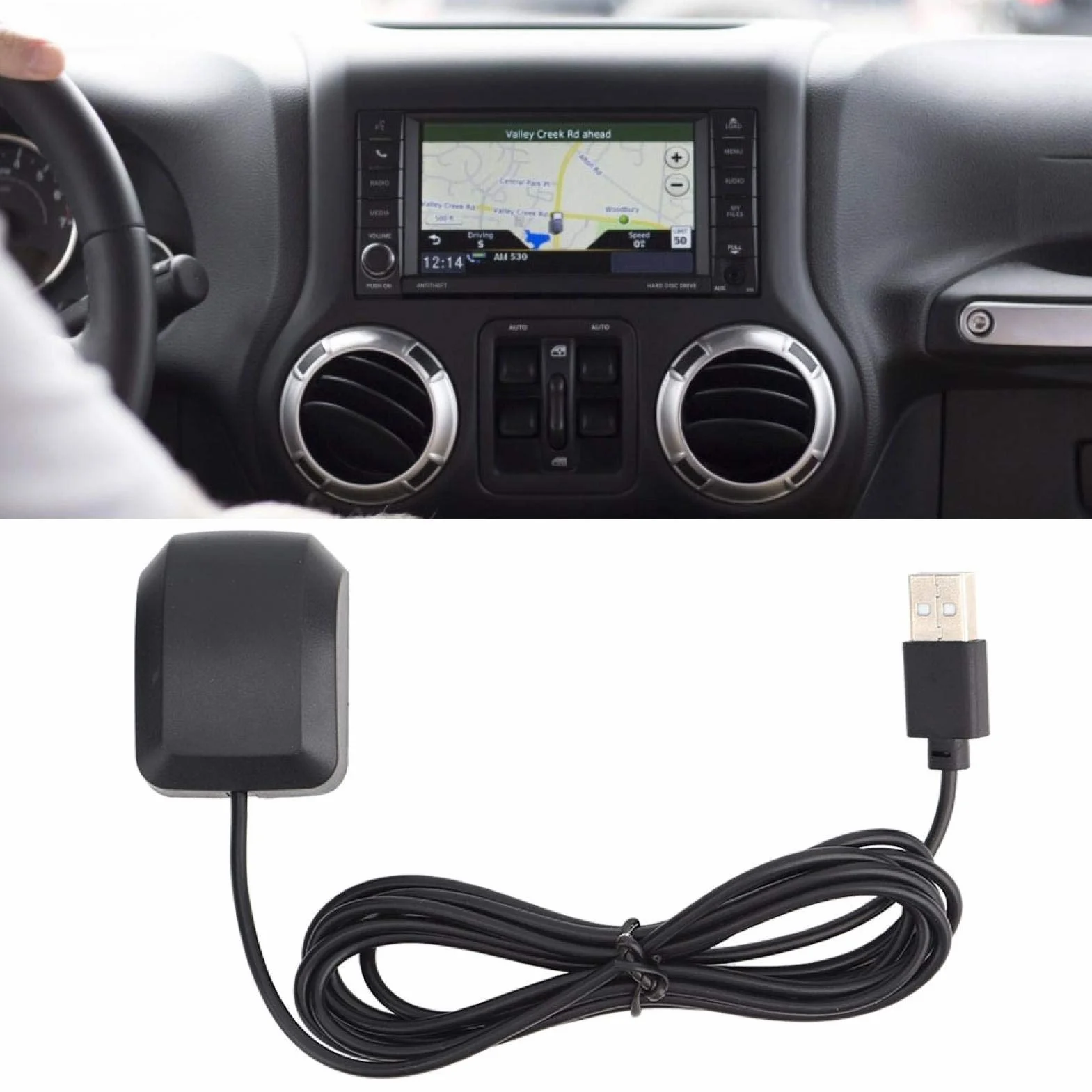 KUIDAMOS Moduł nawigacyjny, interfejs USB notebooka, odbiornik GPS do map i innych wymaganych modułów nawigacyjnych DC 3,3-5 V