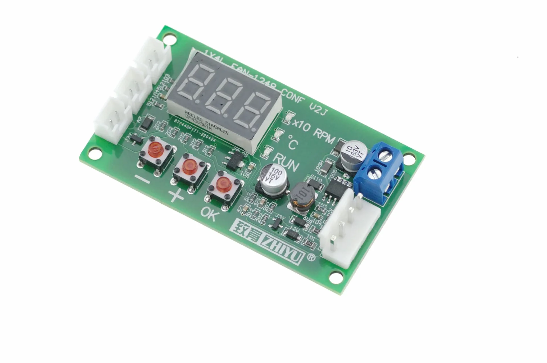 Regulator temperatury wentylatora 4-przewodowy moduł sterownika PWM DC12-48V 5A do alarmu wentylatora EBM EC PC