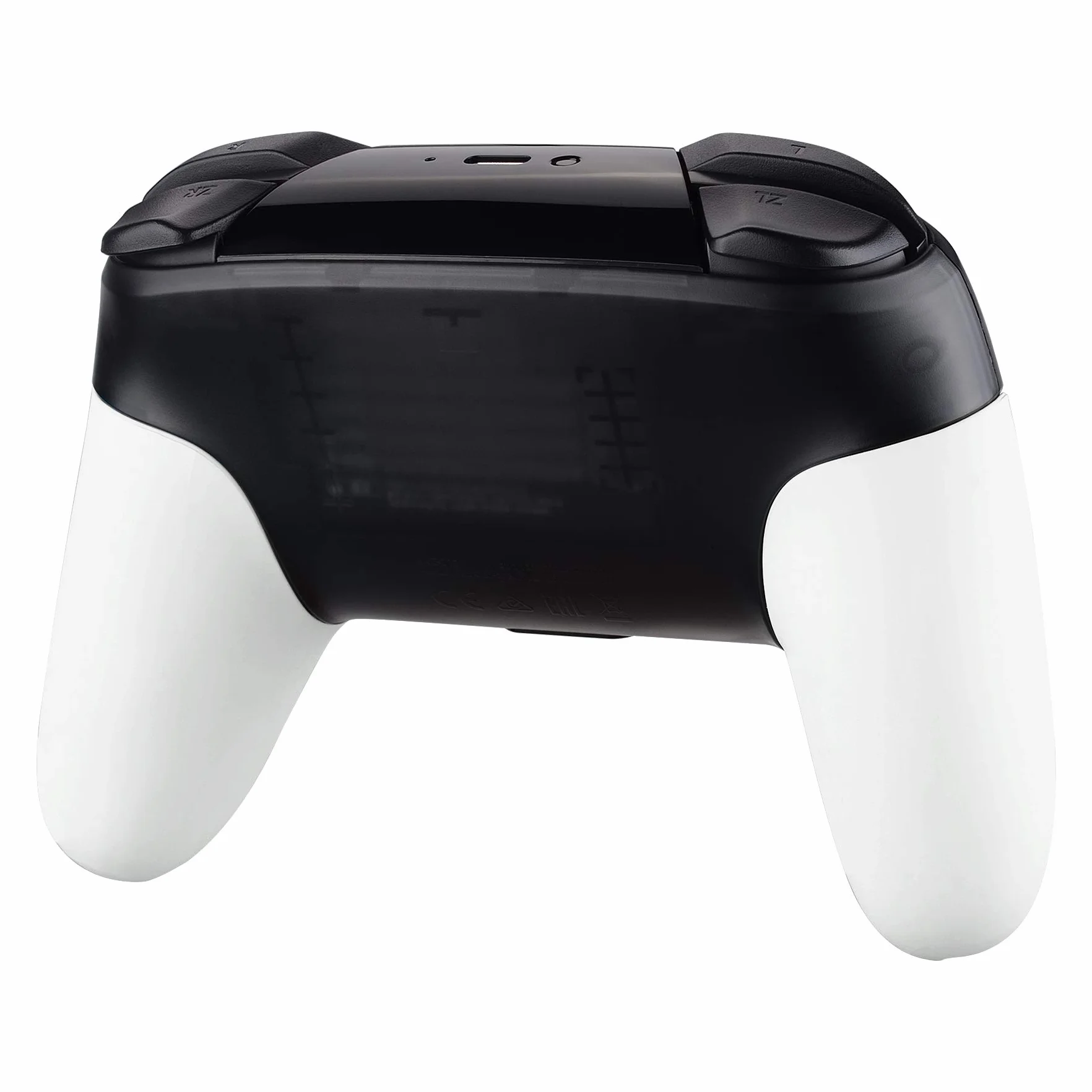 eXtremeRate Bialy Wymiana Handle Grips dla Nintendo Switch Pro Controller,Soft Touch DIY Hand Grip Shell dla Nintendo Switch Pro Controller - Controller Nie Jest Wliczony W Cenę