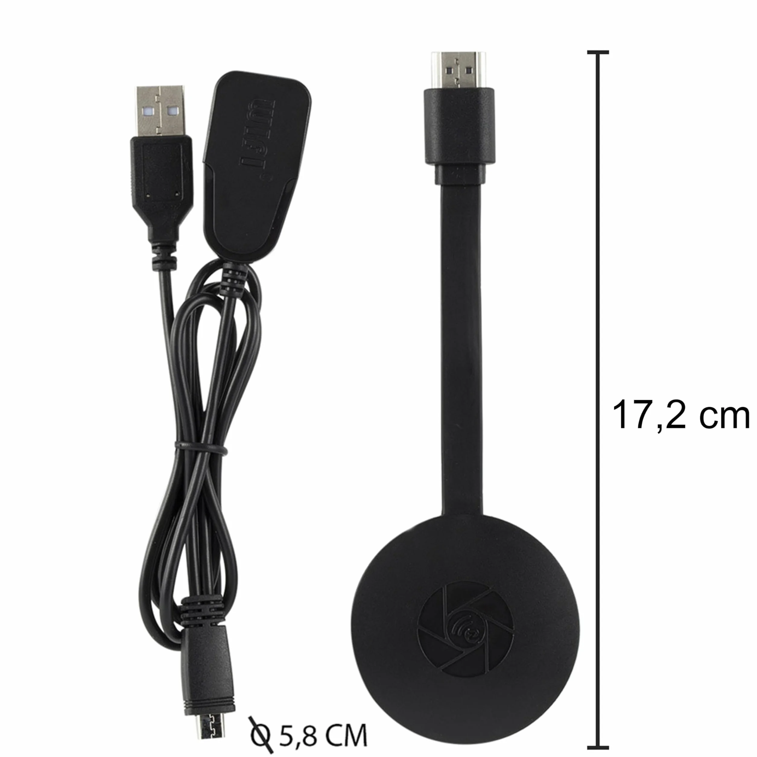 Retoo Bezprzewodowy odbiornik wyświetlacza HDMI Dongle Streaming 1080p 4K, odbiornik wyświetlacza WiFi, obsługa DLNA Miracast Airplay, odtwarzacz multimedialny do systemu Android, Phone, PC, Windows