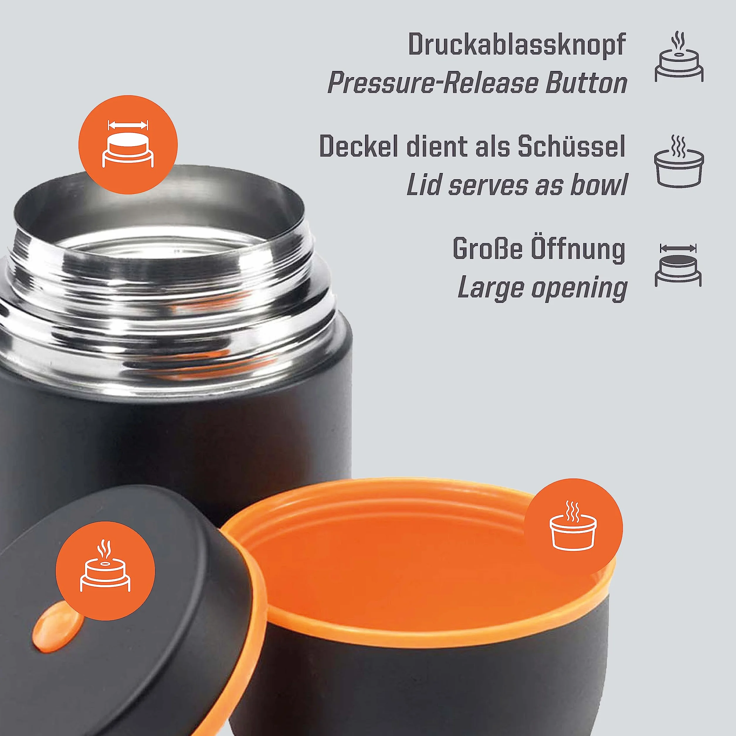 Esbit Termos na Żywność 500 ml Czarny