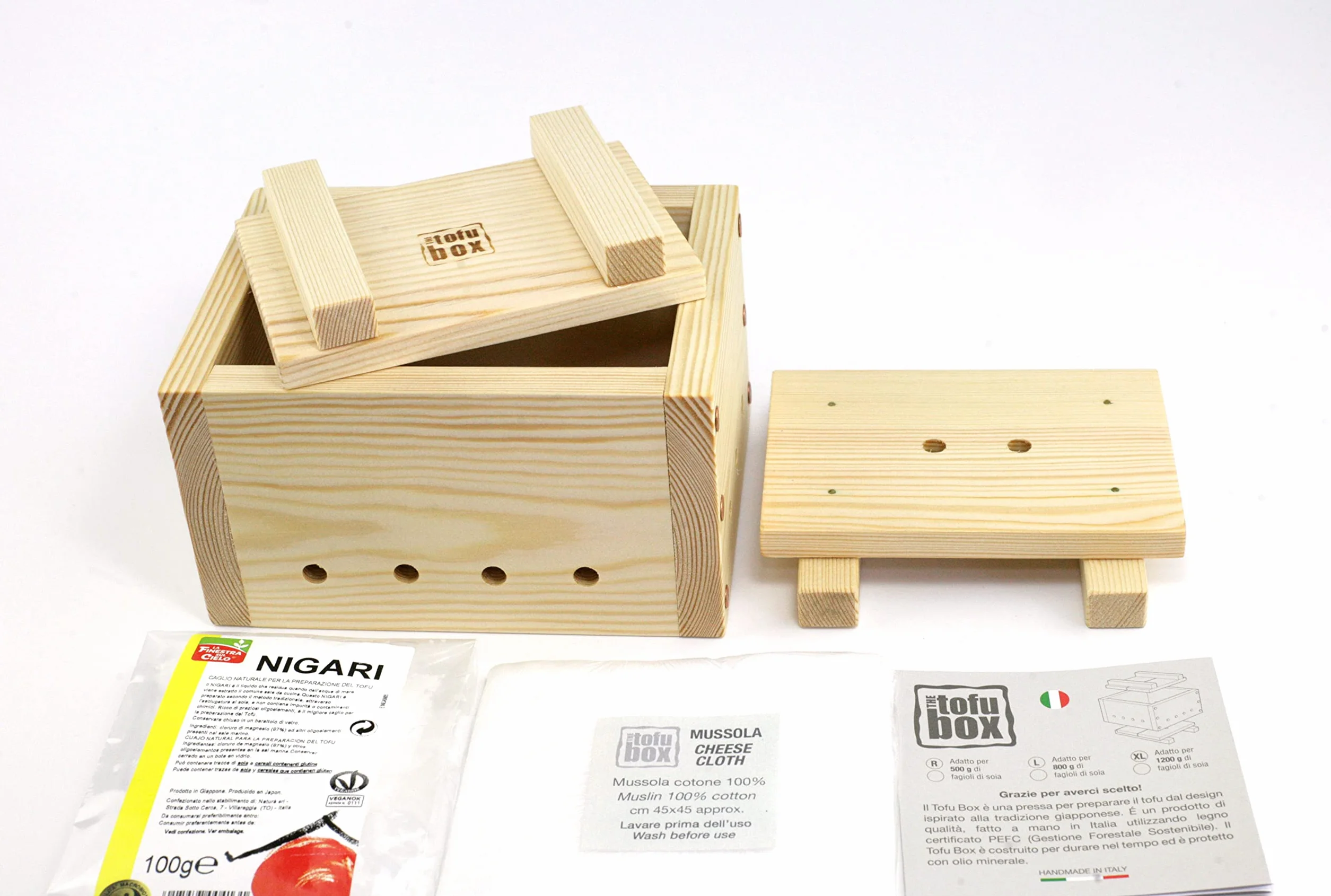 Tofu Maker Kit Regular 500g Hand Made Italy
