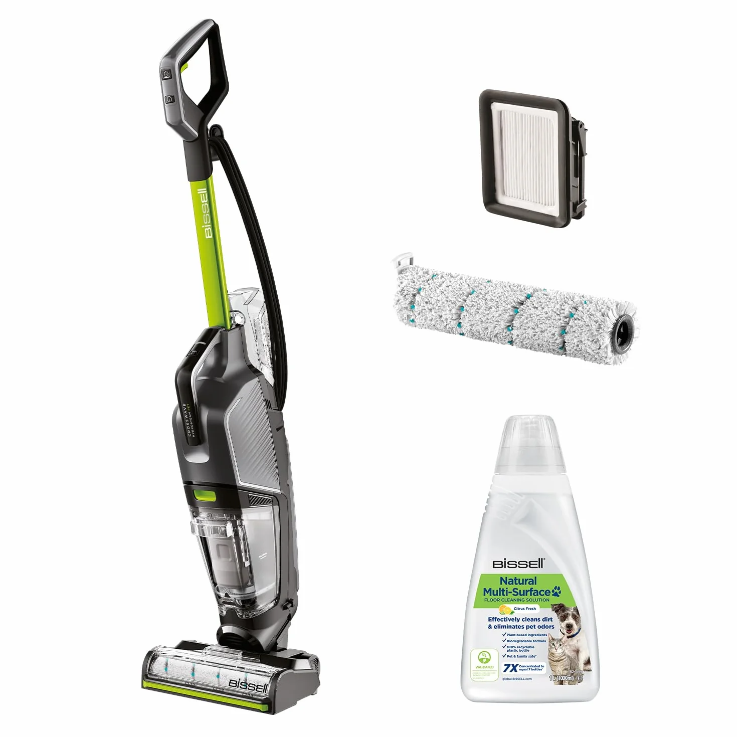 BISSELL CrossWave HydroSteam PET 3517N Odkurzacz Piorący na Mokro Sucho z Parą
