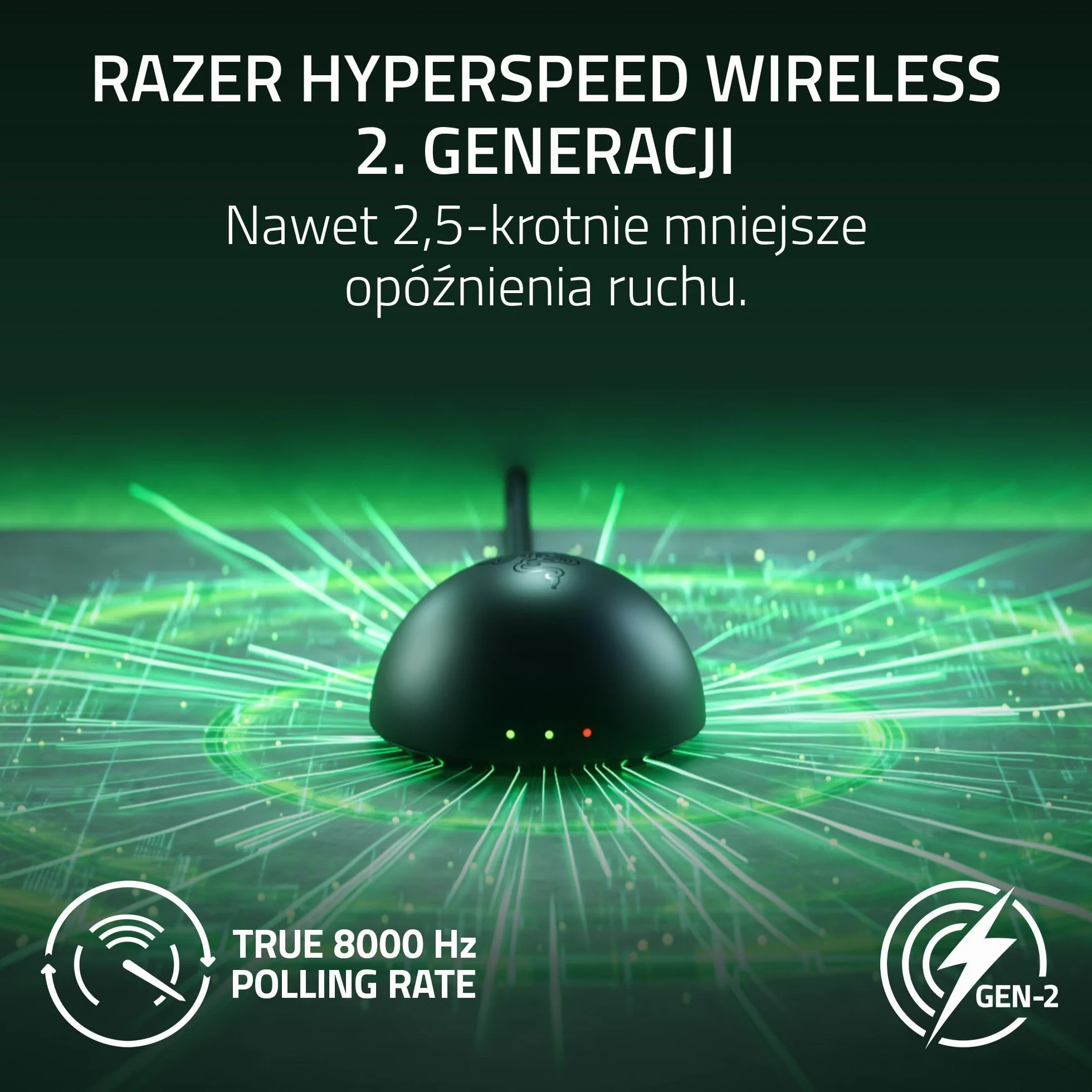 Razer Viper V4 Pro - bezprzewodowa, symetryczna, gamingowa mysz e-sportowa - ultralekka 49 g - HyperSpeed Gen-2 z częstotliwością 8 KHz - Focus Pro 50K DPI - optyczne przewijania - PC/Mac | Czarny