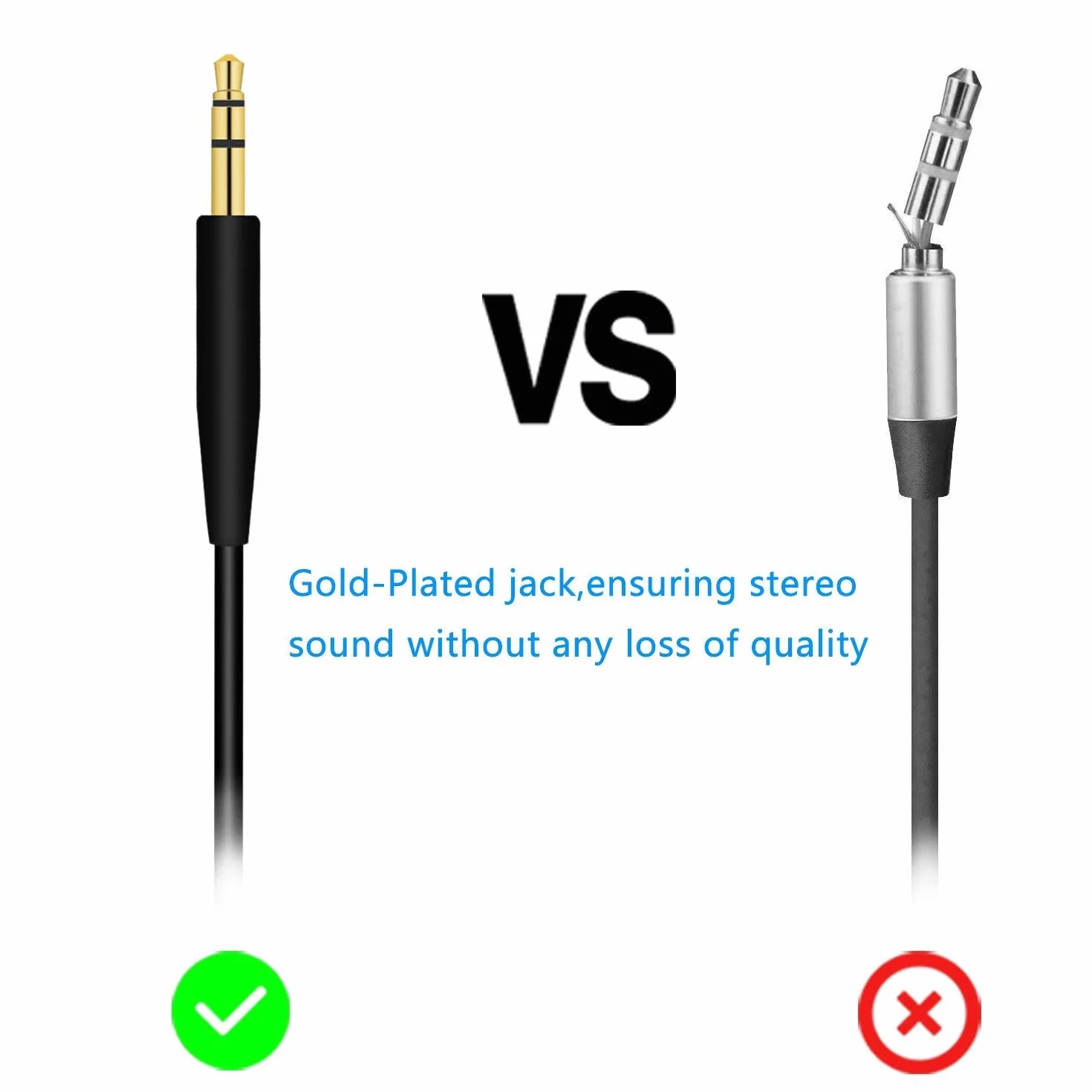 Zamienny inline mikrofon zdalna regulacja głośności kabel audio kabel kabel zgodny z Bose SoundTrue Soundlink QC25 QC35 OE2 słuchawki z urządzeniami iPhone (czarny)
