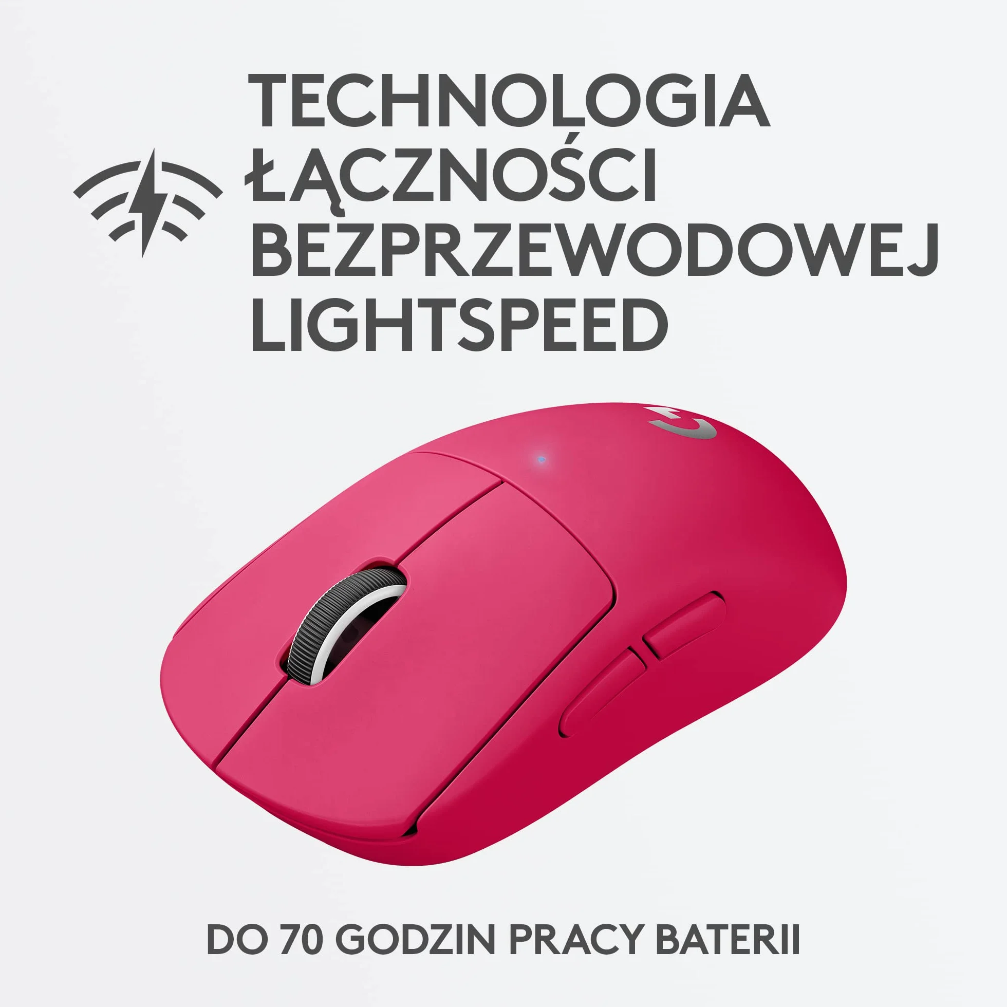 Syktcjgs Logitech G Bezprzewodowa mysz dla graczy PRO X SUPERLIGHT