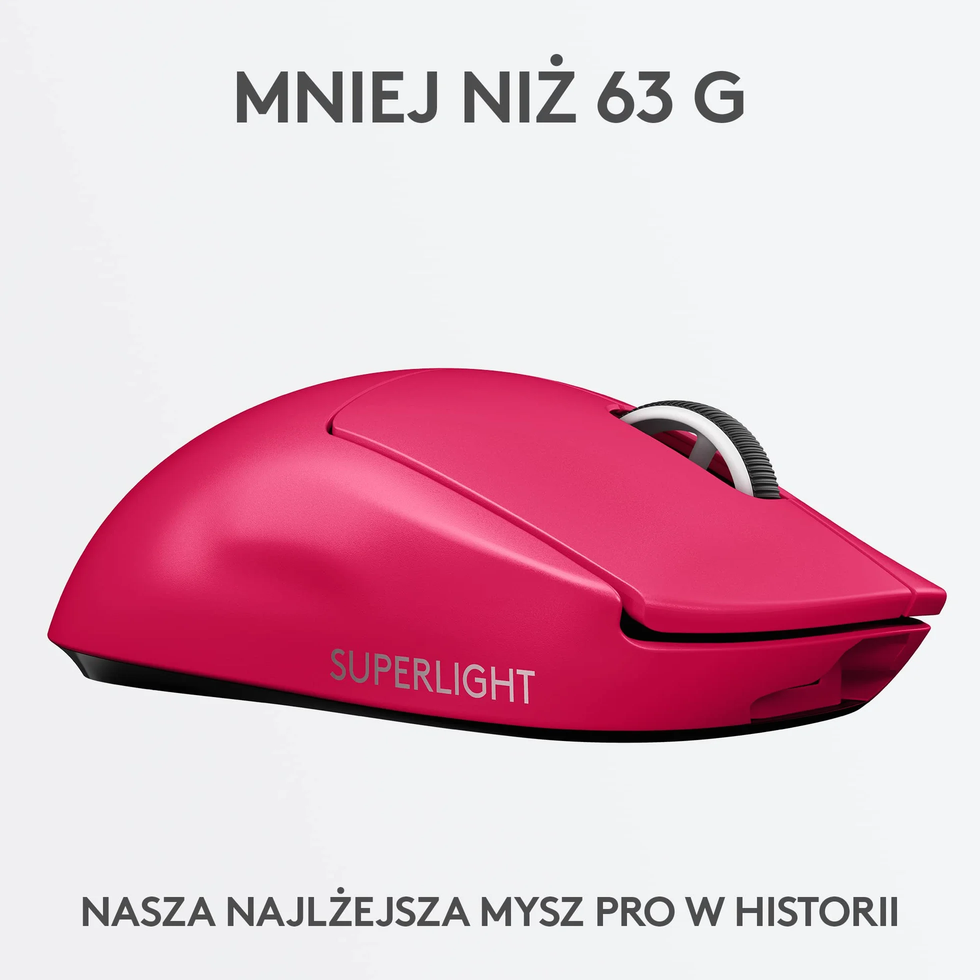 Syktcjgs Logitech G Bezprzewodowa mysz dla graczy PRO X SUPERLIGHT