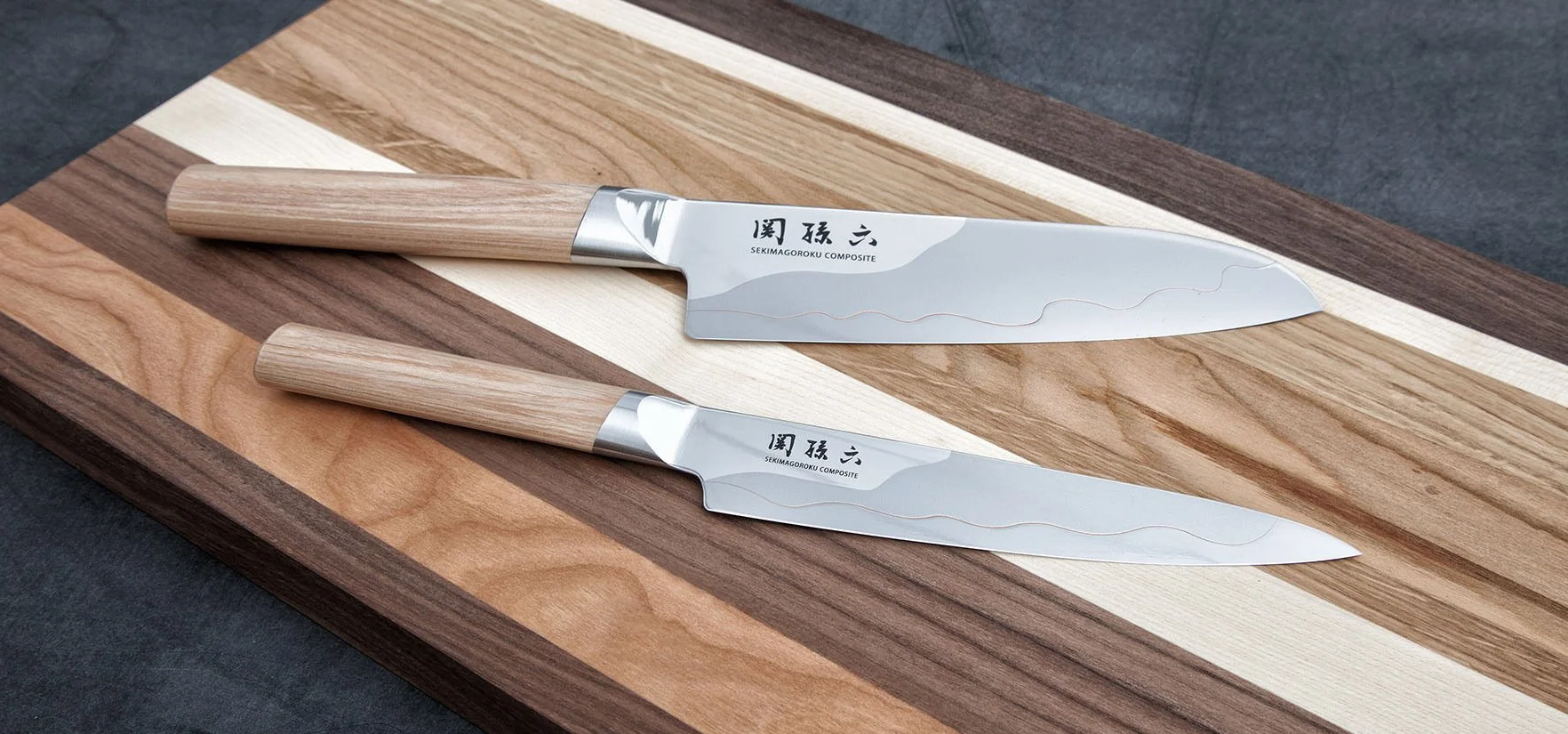 KAI Seki Magoroku Composite nóż Nakiri 16,5 cm stal nierdzewna VG 10 56 HRC