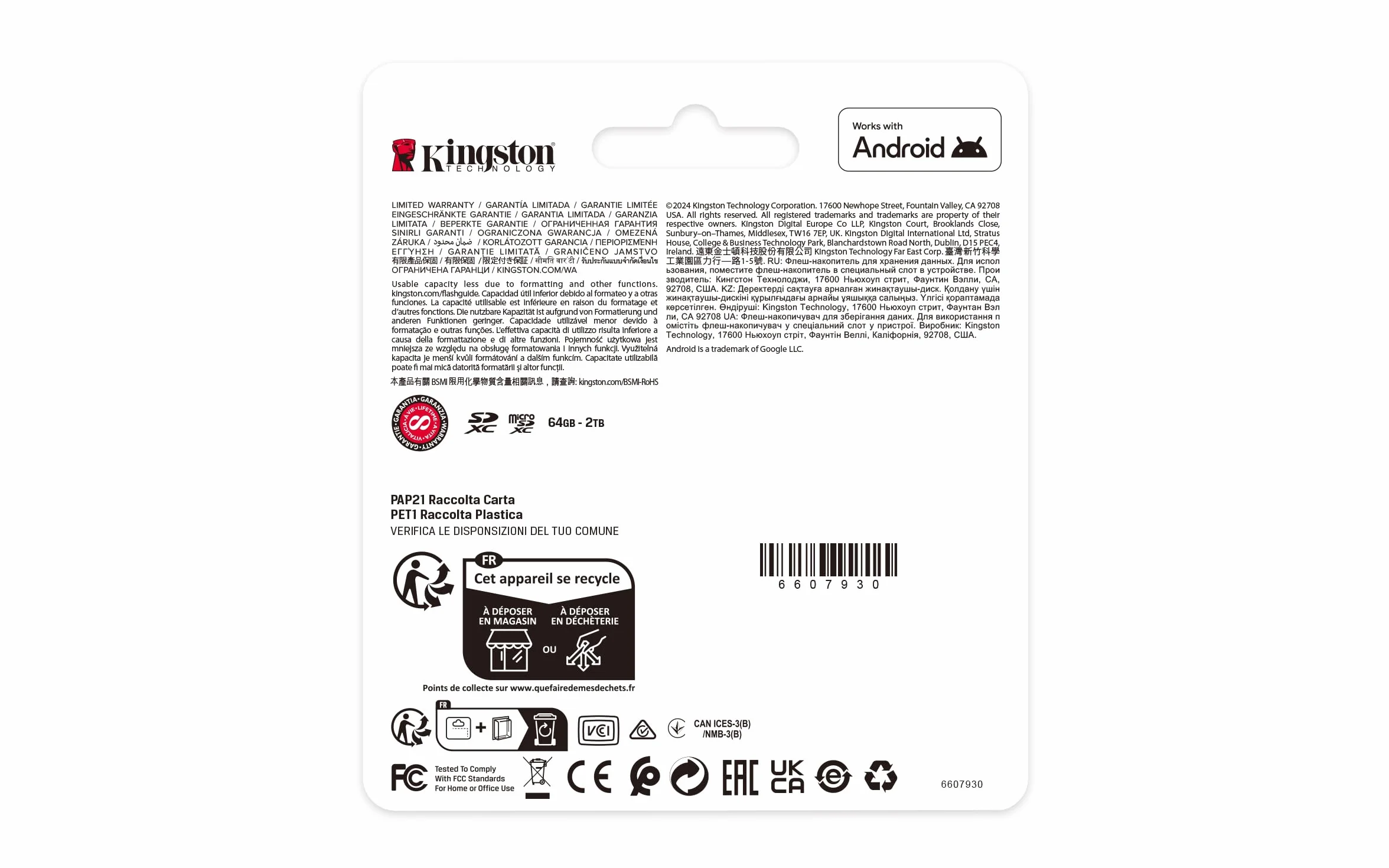 Kingston Canvas Select Plus Karta pamięci SD 64 GB SDXC Gen3 100 MB/s C10 UHS-I U1 V10 - SDS3/64GB
