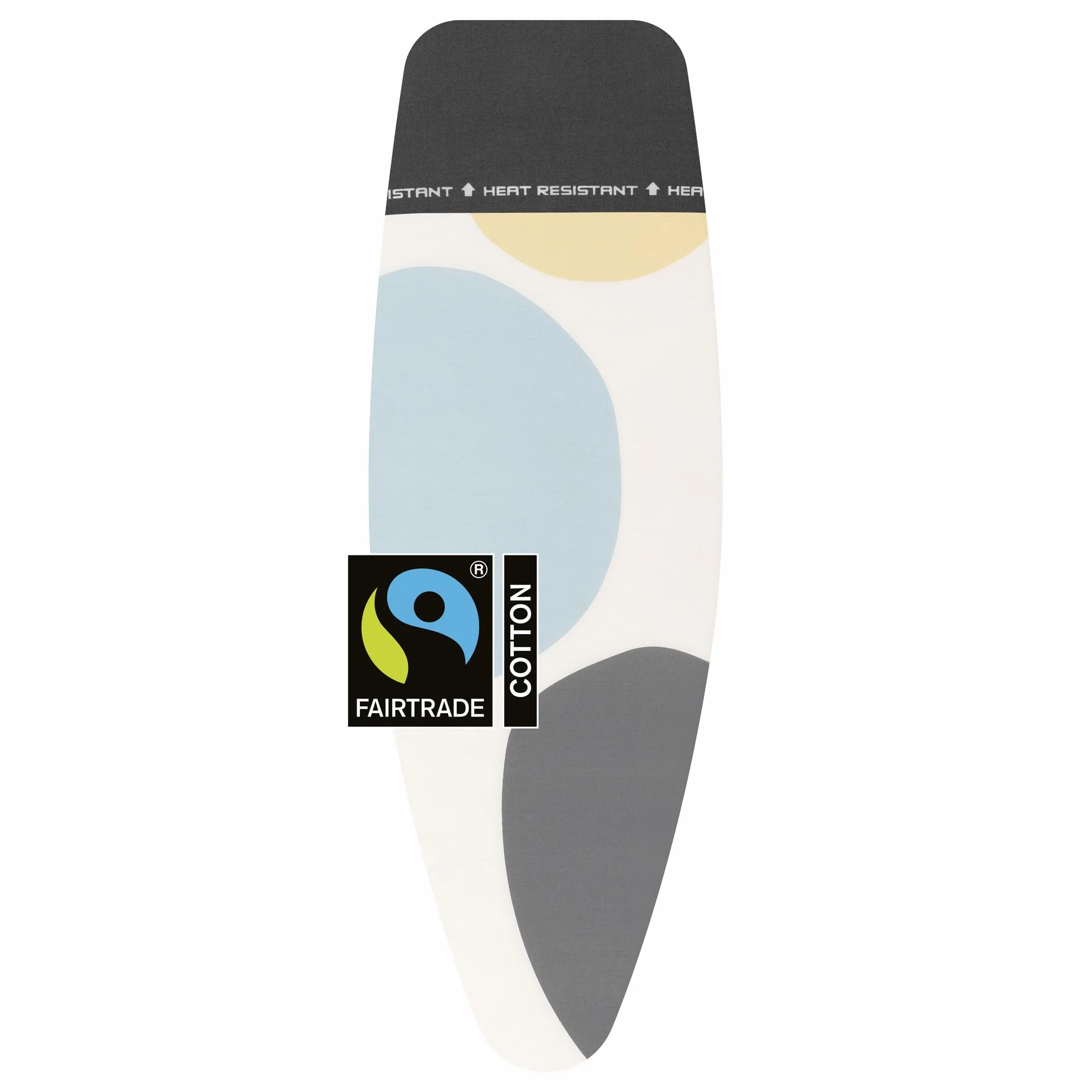 Brabantia Ironing Board Cover D 135x45 cm – Spring Bubbles | 100% Cotton Top Layer with 8mm Foam Padding & Heat Resistant Zone | Perfect Fit for Size D Boards | Durable, Washable, Easy to Install