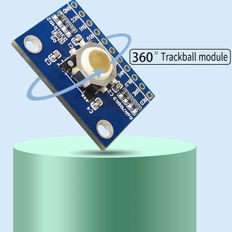 ISTOVO 1 zestaw BlackBerry Trackball czujnik myszki Trackball czujnik efektu Hall PCB + tworzywo sztuczne + metal