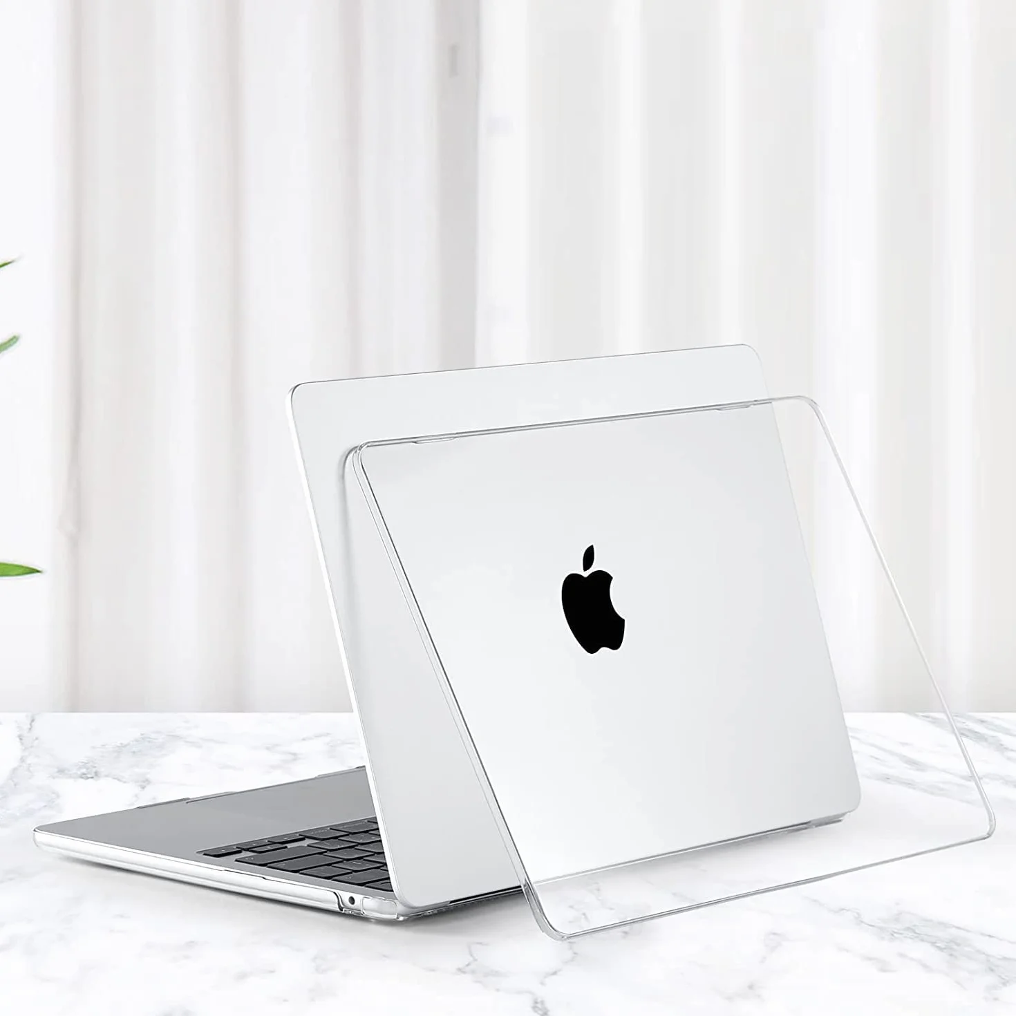 Etui kompatybilne z MacBook Air M5 13 cala M4 M3 M2 2026 2025-2022 A3449 A3240 A3113 A2681 Mac 13,6 Plastikowa Twarda Obudowa + Osłona Klawiatury + ściereczka do Polerowania - Krystalicznie Czysty
