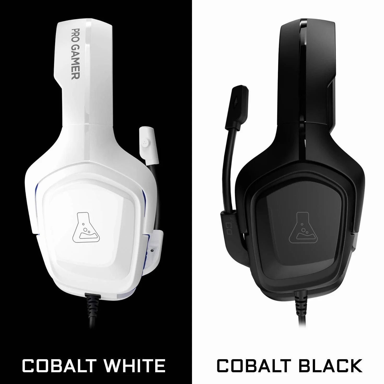THE G-LAB KORP Cobalt Zestaw słuchawkowy dla graczy stereo audio 3,5 mm Jack PC PS4 PS5 Xbox One Switch Smartphone czarny