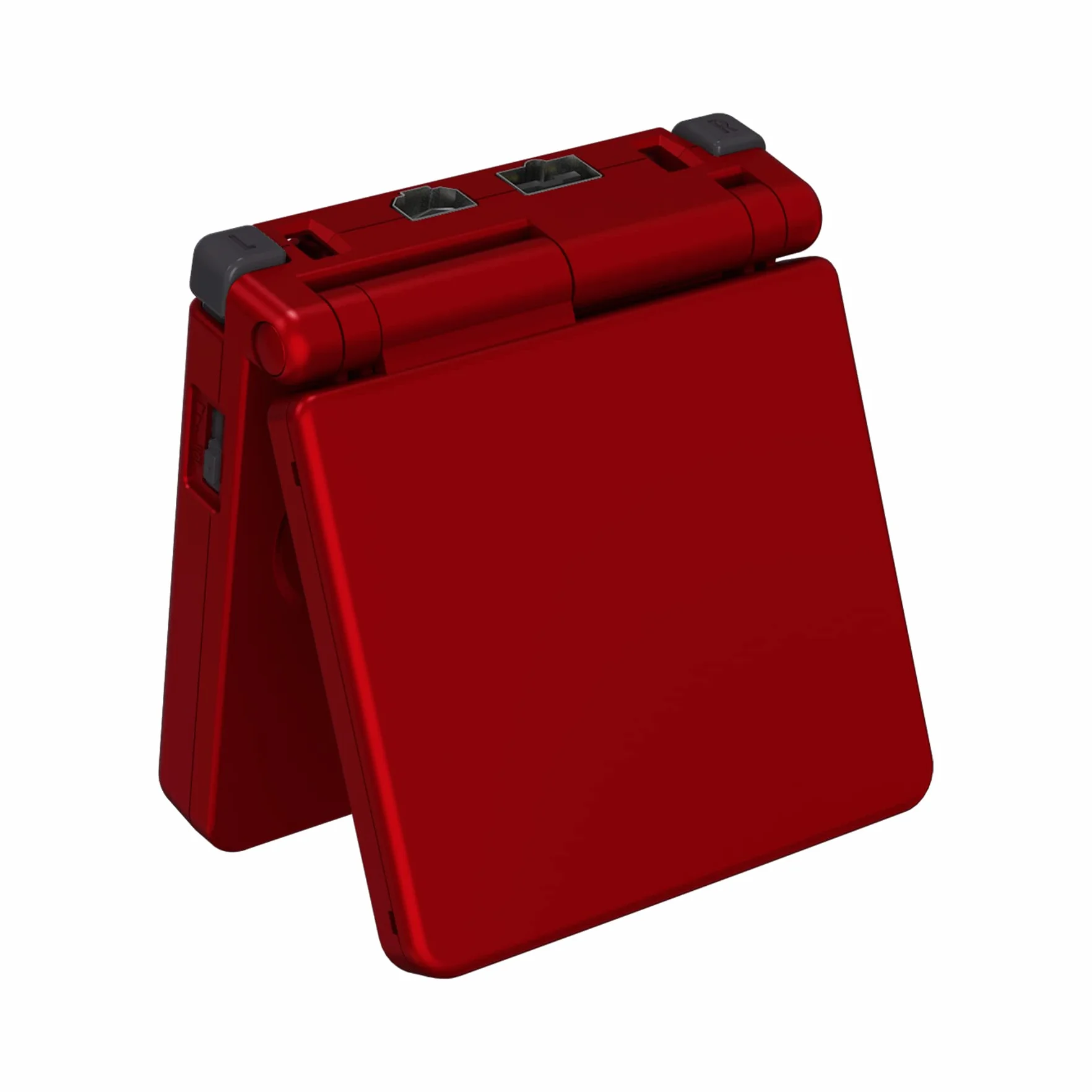 eXtremeRate Szkarłatny Czerwony Soft Touch Housing Shell dla Gameboy Advance SP GBA SP IPS Ready