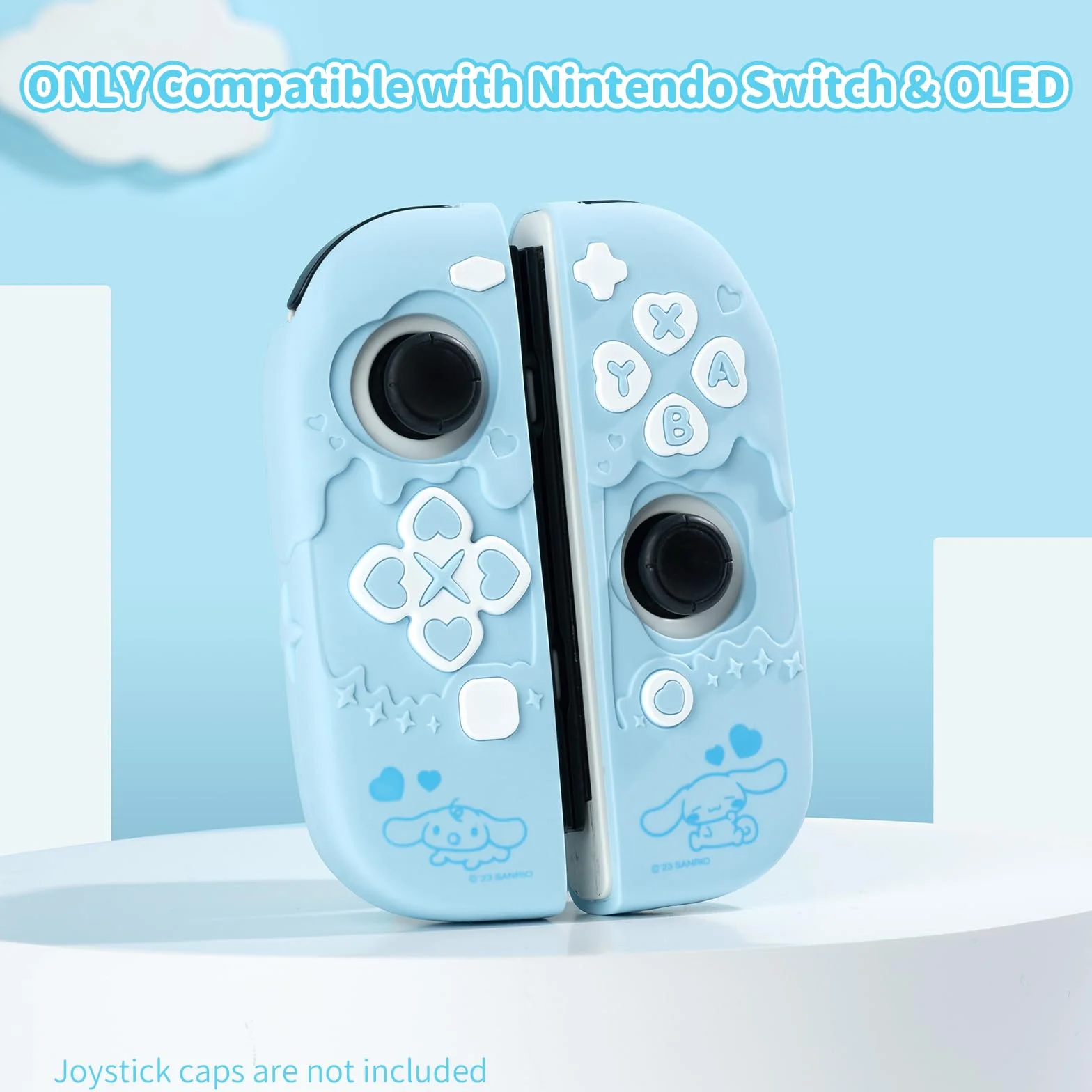 Kuitmor Etui ochronne do kontrolera Switch Joy Con, silikonowe odporne na zarysowania do Switch/OLED