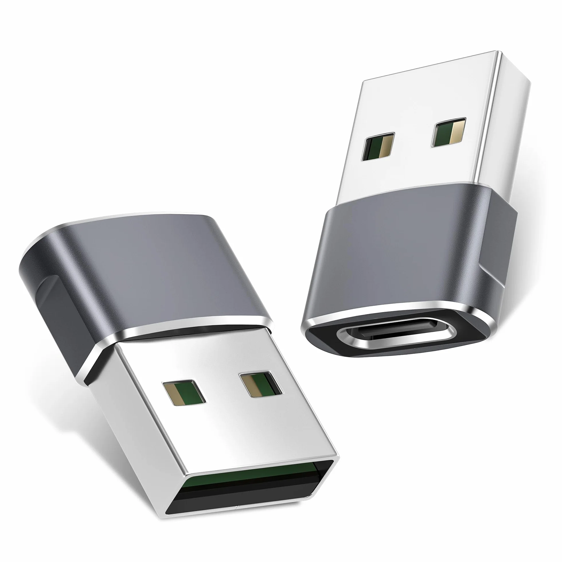 Basesailor Adapter USB do USB C do iPhone 17 Pro Max,17e 16 15 Adapter Ładowarki,Konwerter Type C Żeński do USB A Męski do Apple Watch iWatch S11 10,AirPods Pro 3,iPad mini 7 Air,Samsung Galaxy S26 25