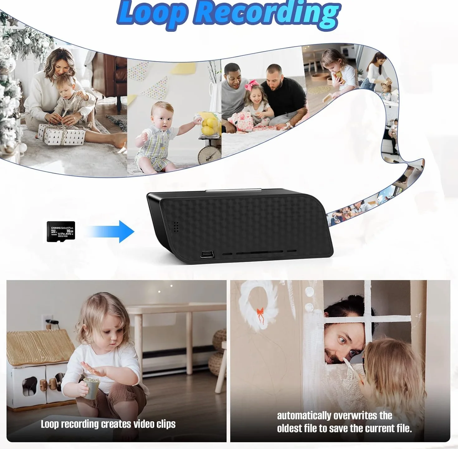 Kamera szpiegowska WiFi Mini DV - budzik 4K HD 1080P Bezprzewodowy rejestrator wideo Noktowizor Czujnik detekcji ruchu Bezpieczeństwo w domu DVR Monitor dla zwierząt Niania