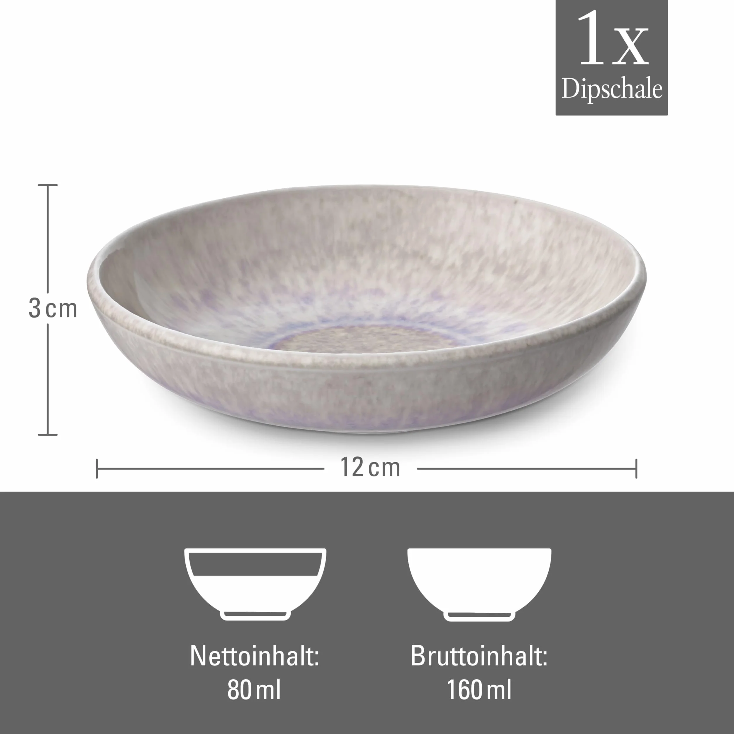 like. by Villeroy & Boch – Perlemor Sand Miseczka do dipów 12 x 12 x 3 cm