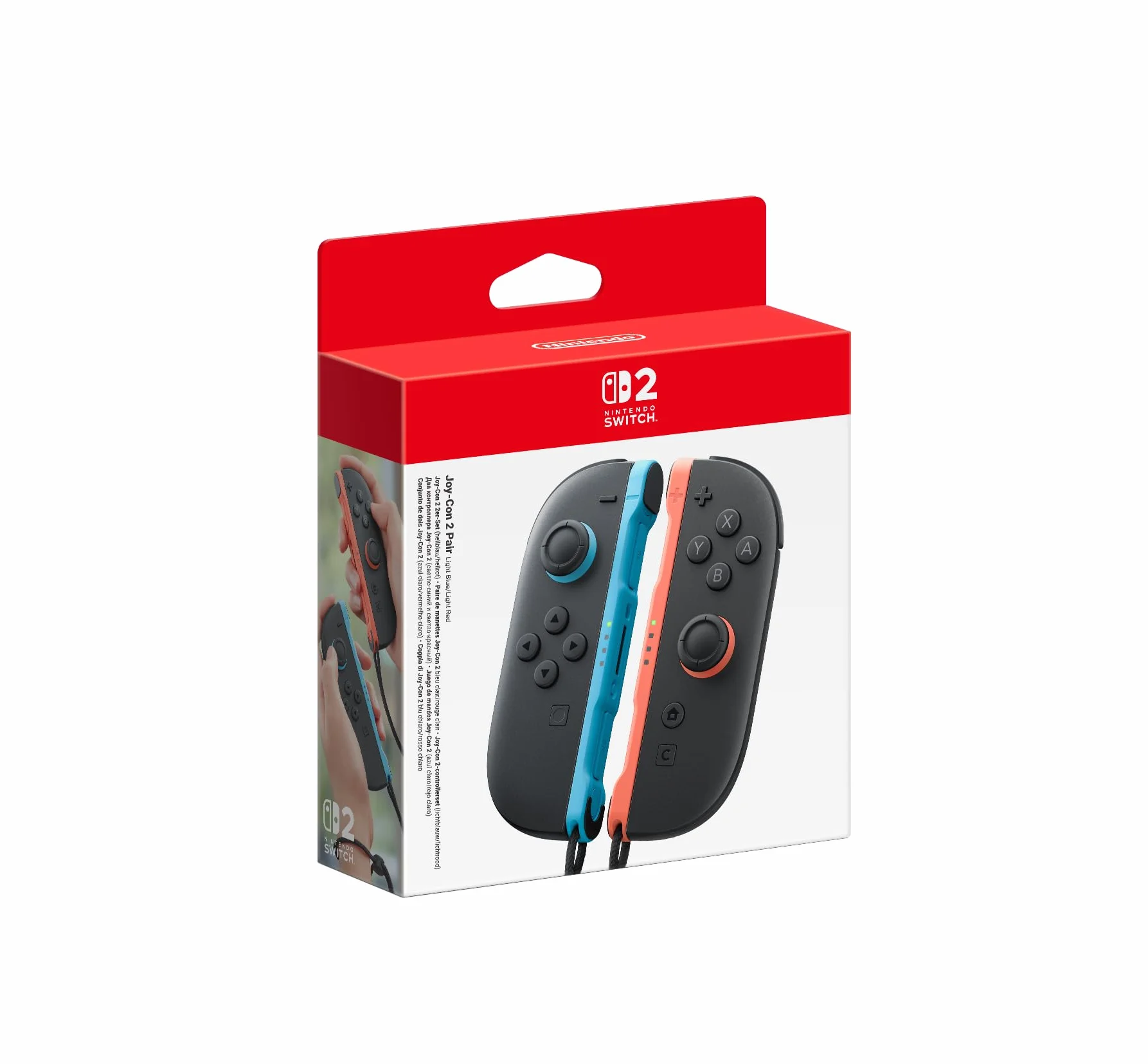 Para kontrolerów Joy-Con 2 lewy jasnoniebieski i prawy jasnoczerwony Nintendo Switch 2