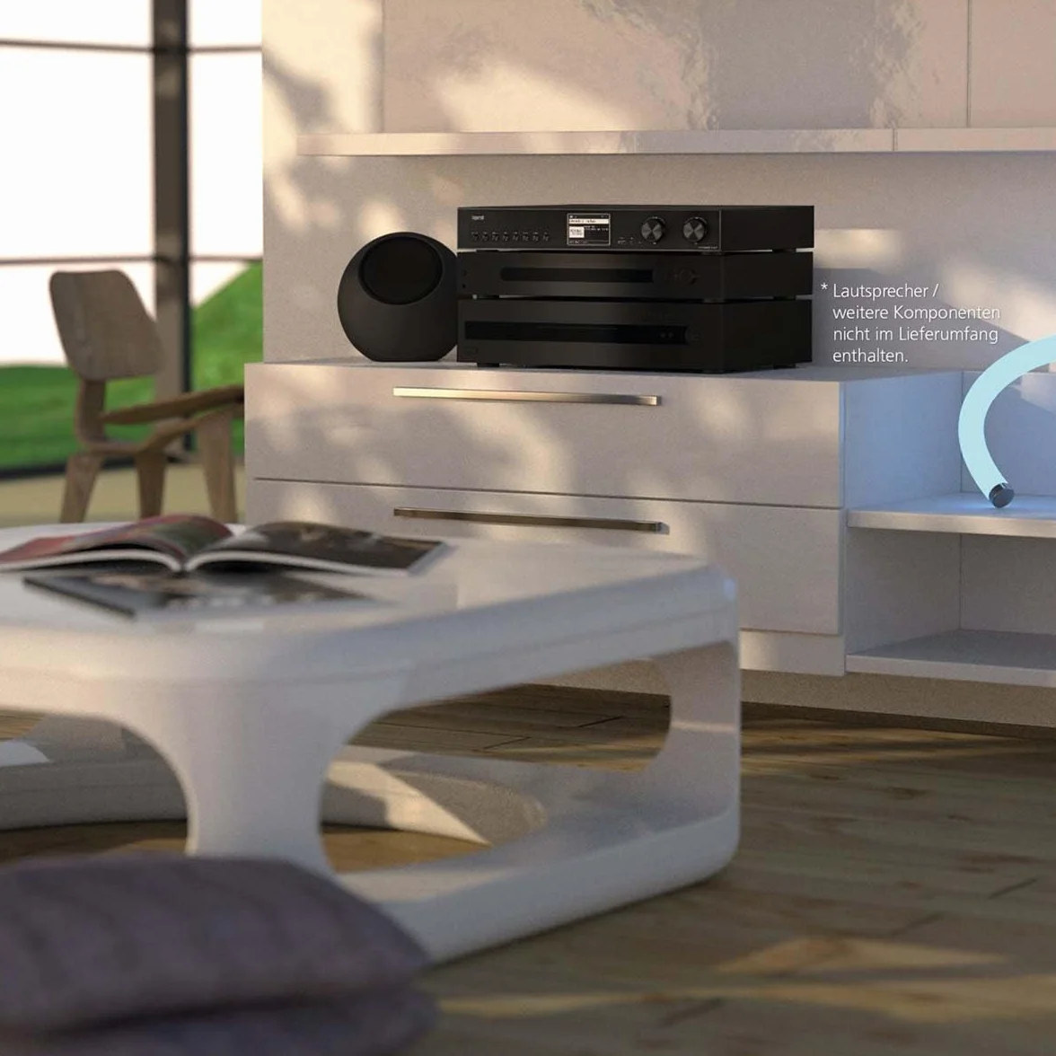 Imperial DABMAN i510 BT – tuner Hi-Fi radio internetowe/radio cyfrowe (DAB+/DAB/UKW/WLAN/LAN, Bluetooth, USB, usługi streamingowe Amazon Music, Napster i wiele innych), czarny