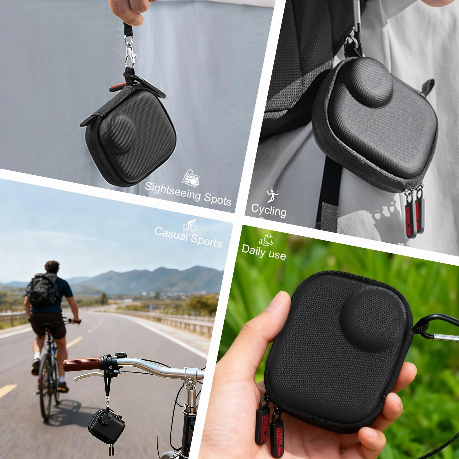 Osmo Nano torba na aparat fotograficzny, przenośna torba do przechowywania z twardą obudową PU, akcesoria DJI Osmo Nano, wodoszczelna, odporna na uderzenia torba podróżna z paskiem na