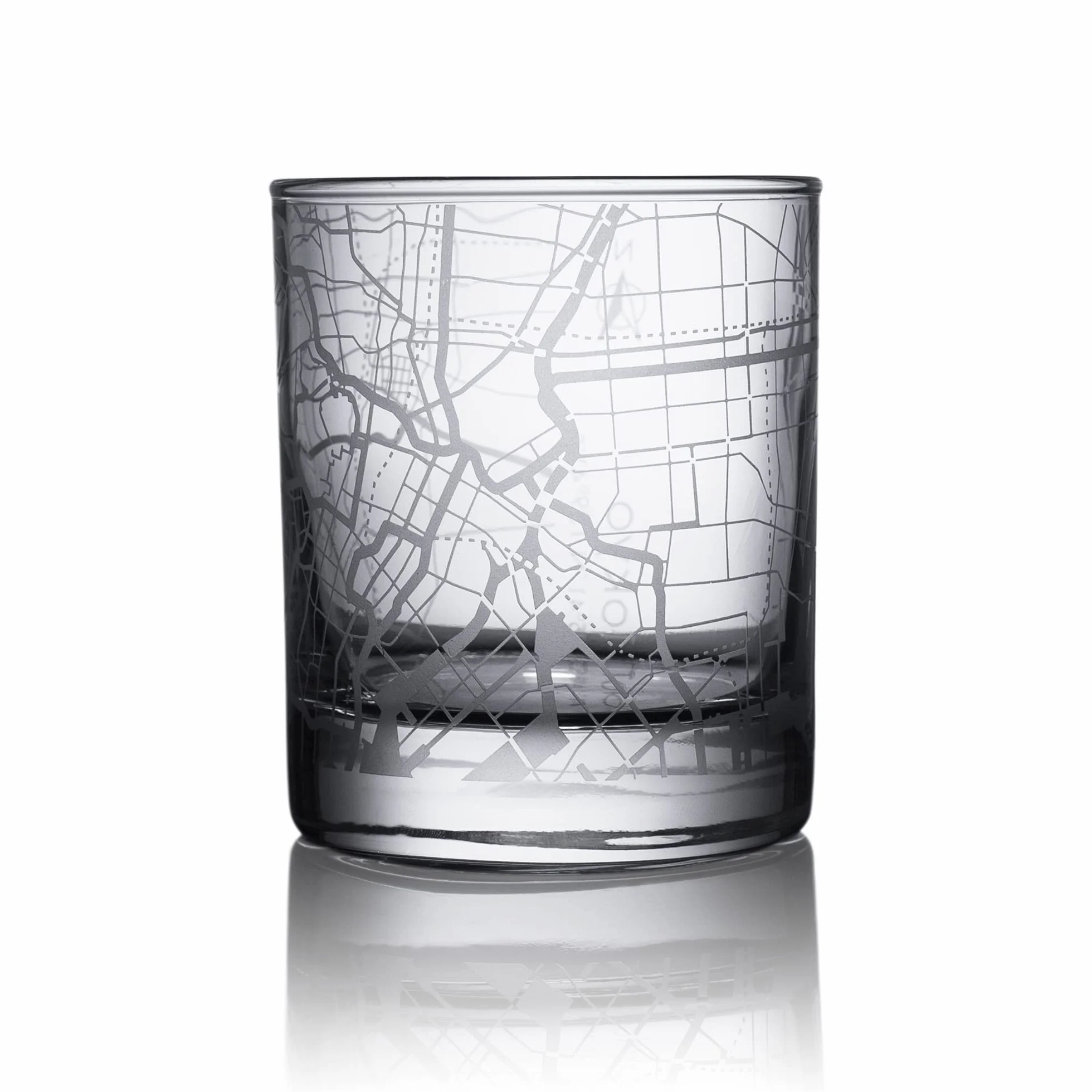 Mapa miasta Tokio szklanka do whisky, wyjątkowy prezent, 300 ml