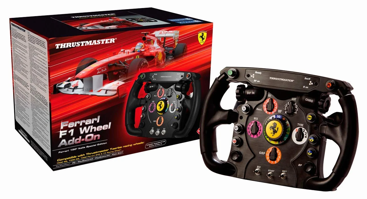 Thrustmaster F1 Wheel Add-On – Precyzyjna kierownica wyścigowa z licencją Ferrari, kompatybilna z PlayStation, Xbox i PC
